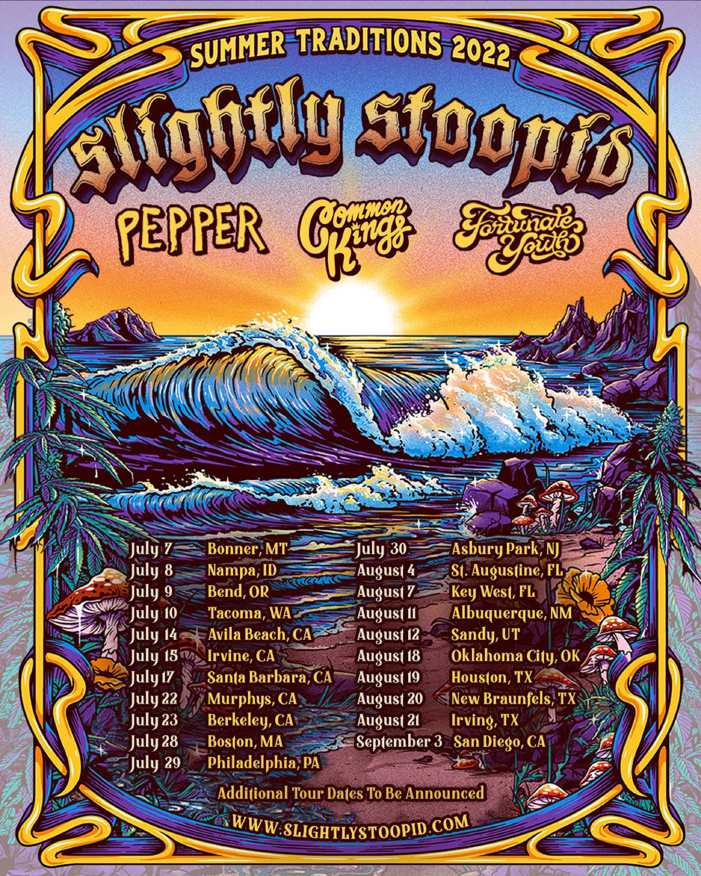 Slightly Stoopid Announce 'Summer Traditions 2022' Tour