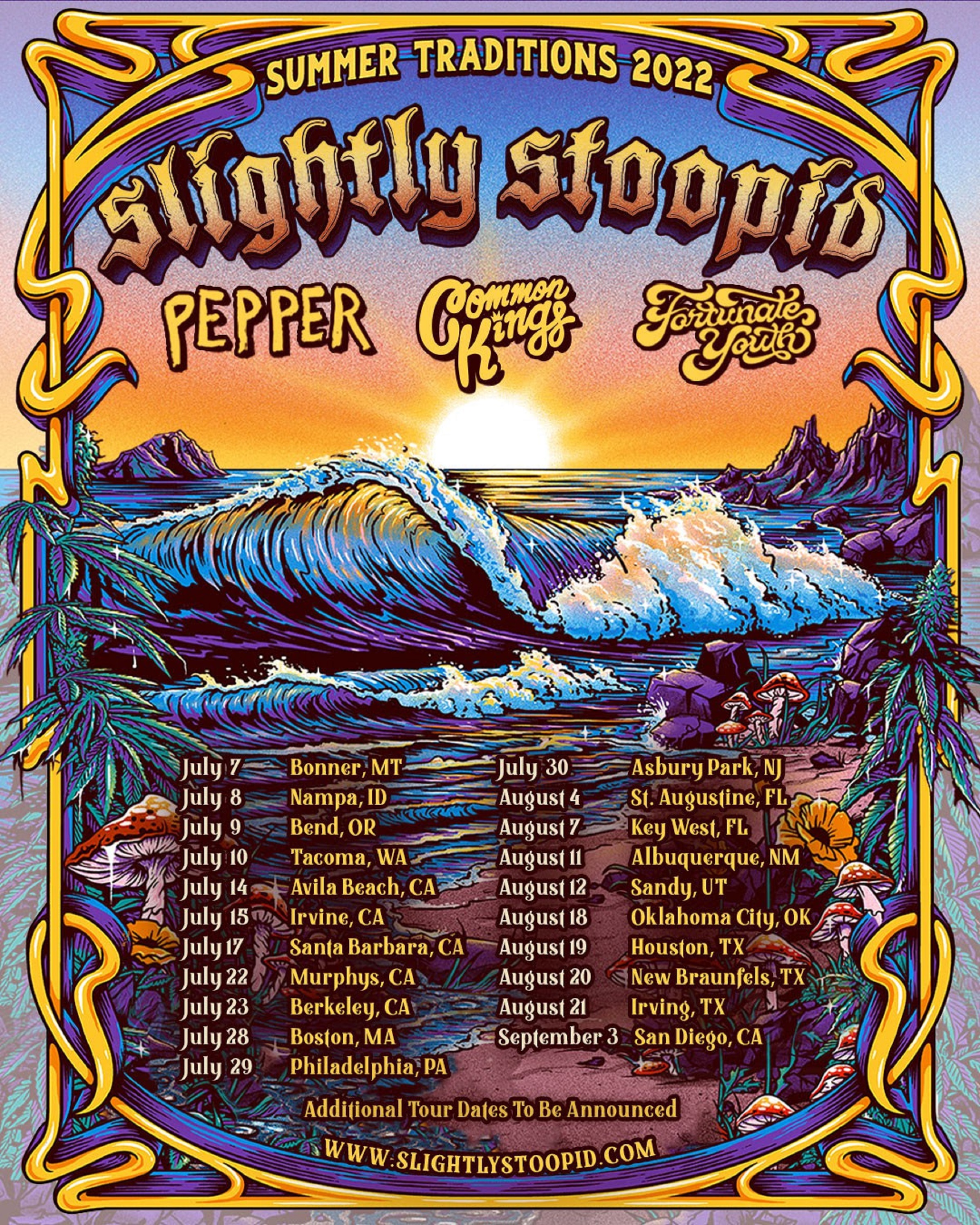 slightly stoopid tour songs