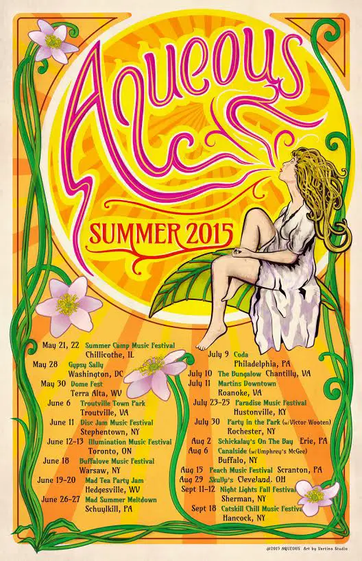 Aqueous Announces Summer Tour 2015