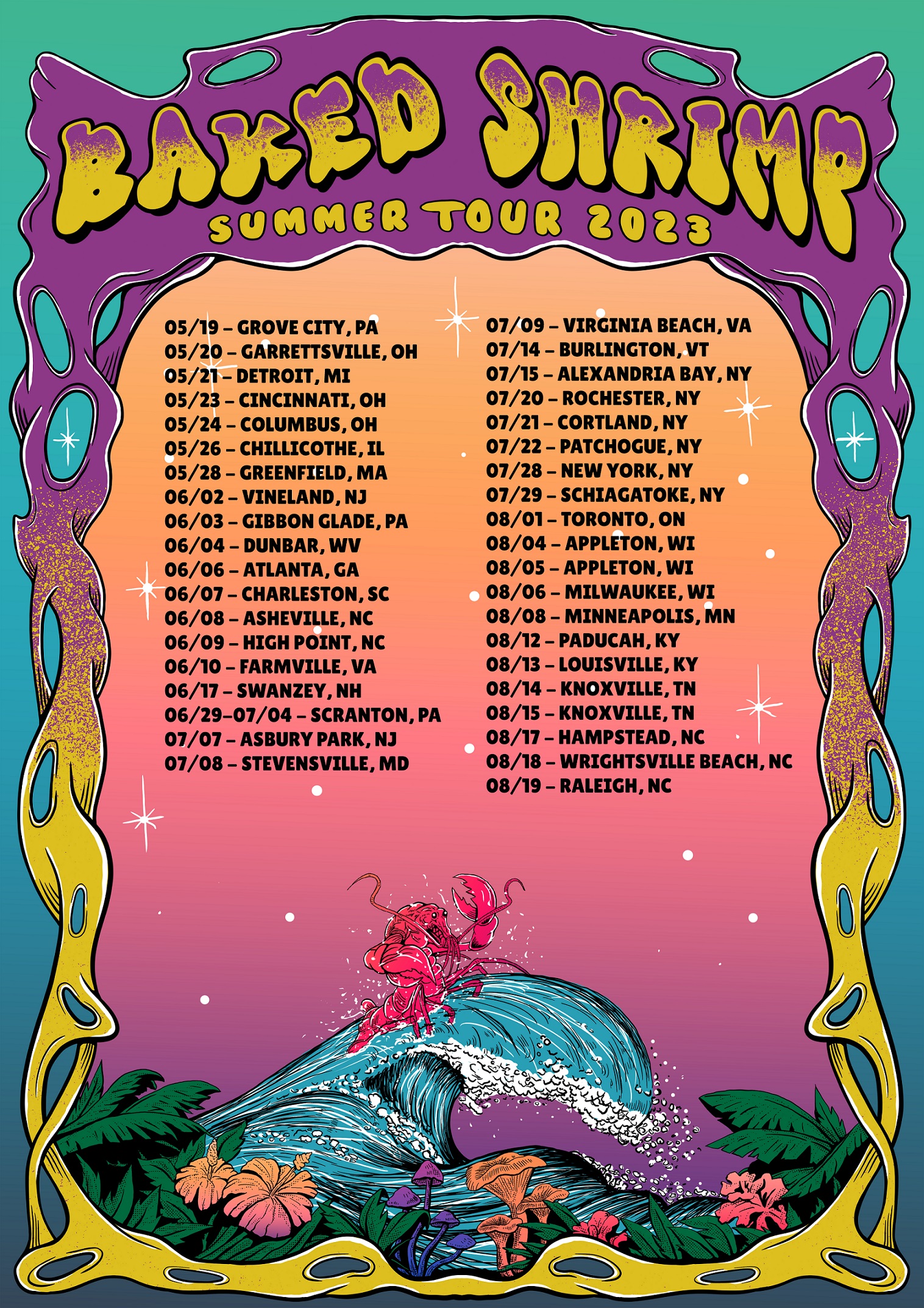 Baked Shrimp Announce 2023 Summer Tour Dates