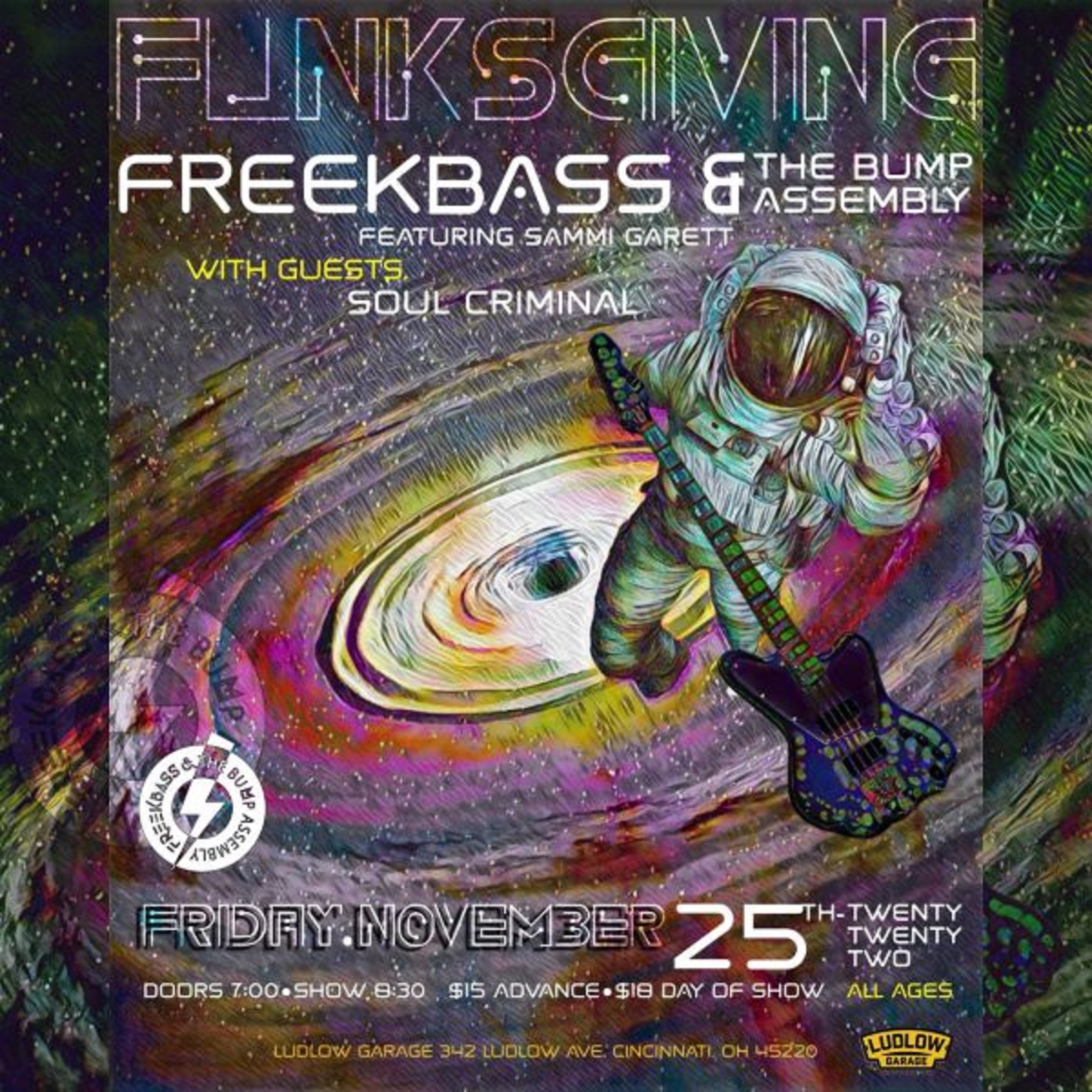 FREEKBASS & THE BUMP ASSEMBLY ANNOUNCE The Annual FunksGiving Show