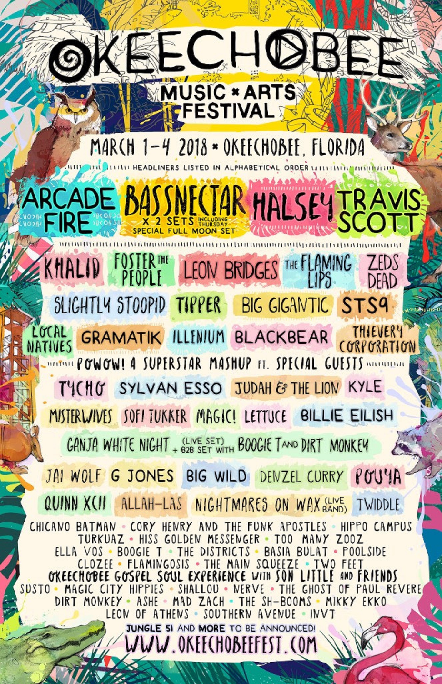 FOUR DAYS OF MUSIC, ART, CAMPING, YOGA, FOOD, WELLNESS & WORKSHOPS AT SUNSHINE GROVE IN OKEECHOBEE, FLORIDA THURSDAY, MARCH 1ST THROUGH SUNDAY, MARCH 4TH