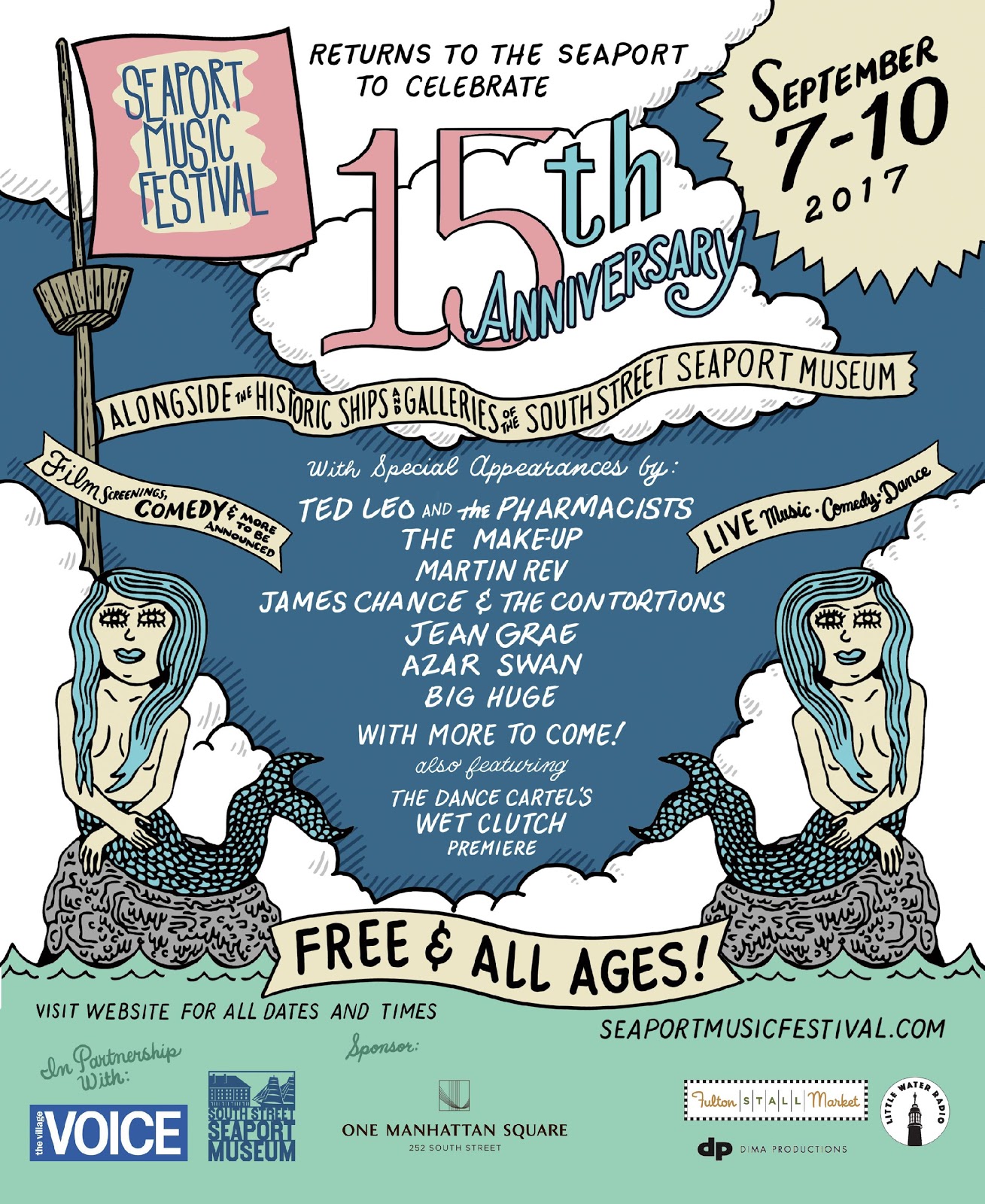 Seaport Music Festival Celebrates 15 Year Anniversary with Ted Leo and the Pharmacists, The Make-Up & more in September