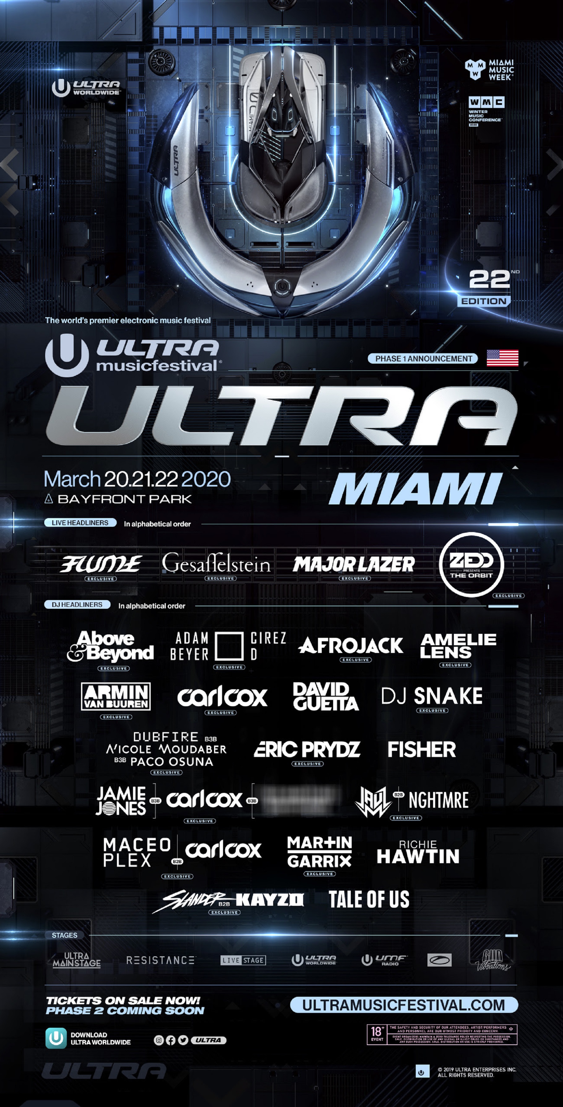 Ultra Music Festival Reveals Phase 1 Lineup Grateful Web