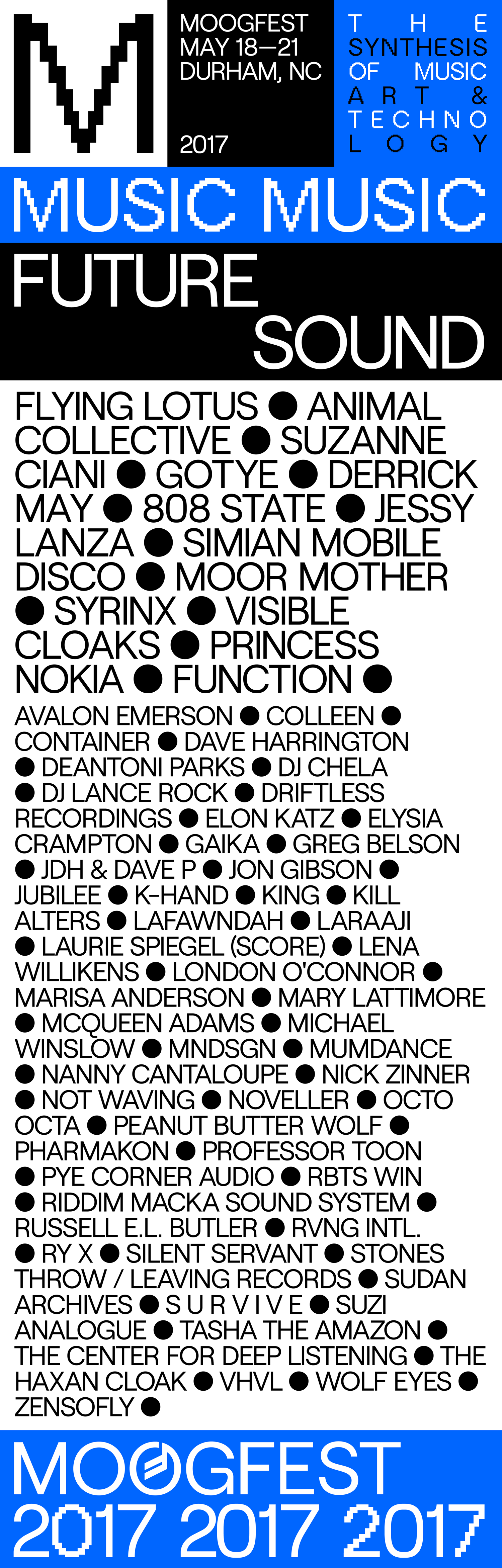 MOOGFEST REVEALS MUSIC LINEUP AND PROGRAM HIGHLIGHTS
