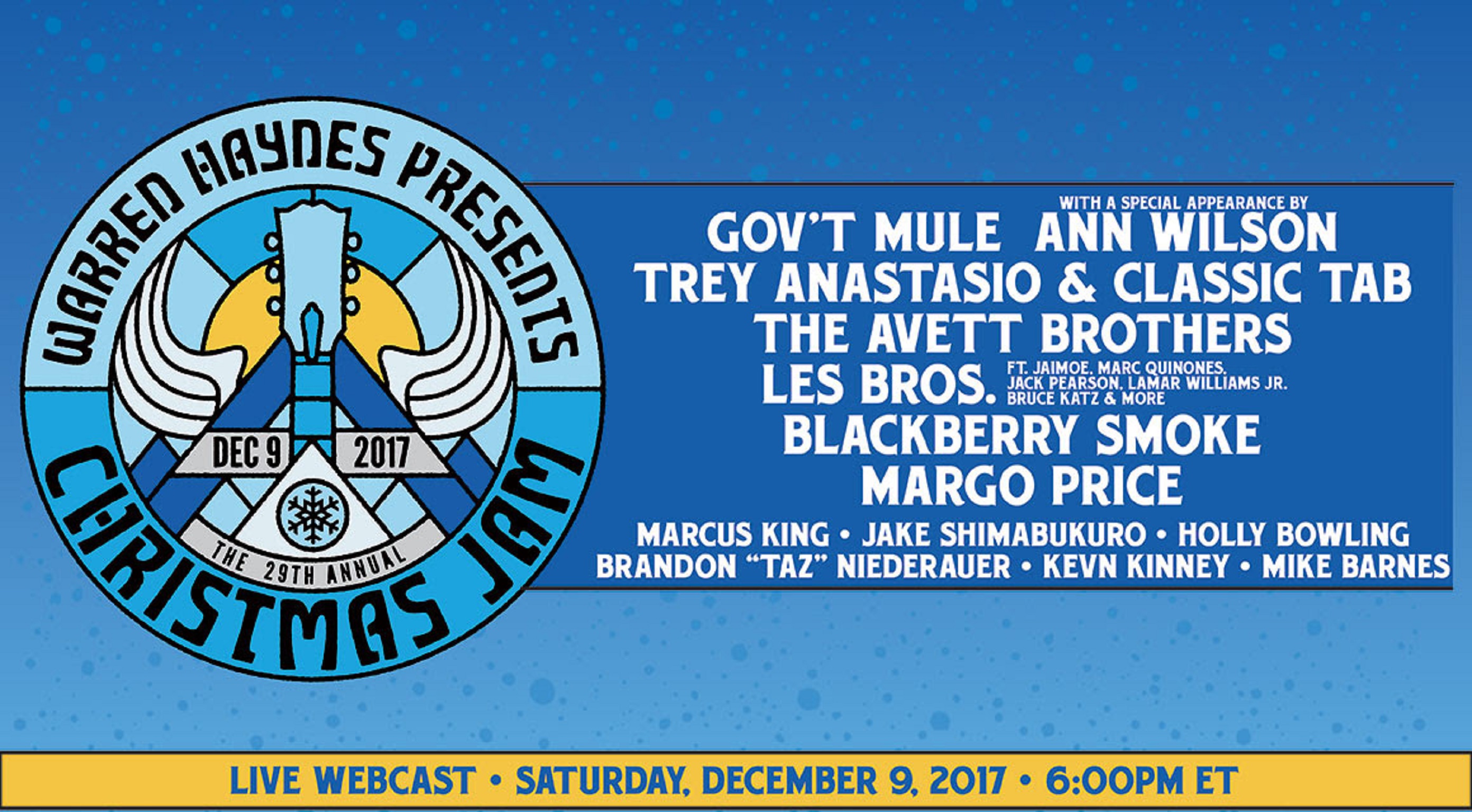 Watch Xmas Jam Benefit Tonight: Gov't Mule, Trey & Classic TAB, The Avett Brothers and MORE