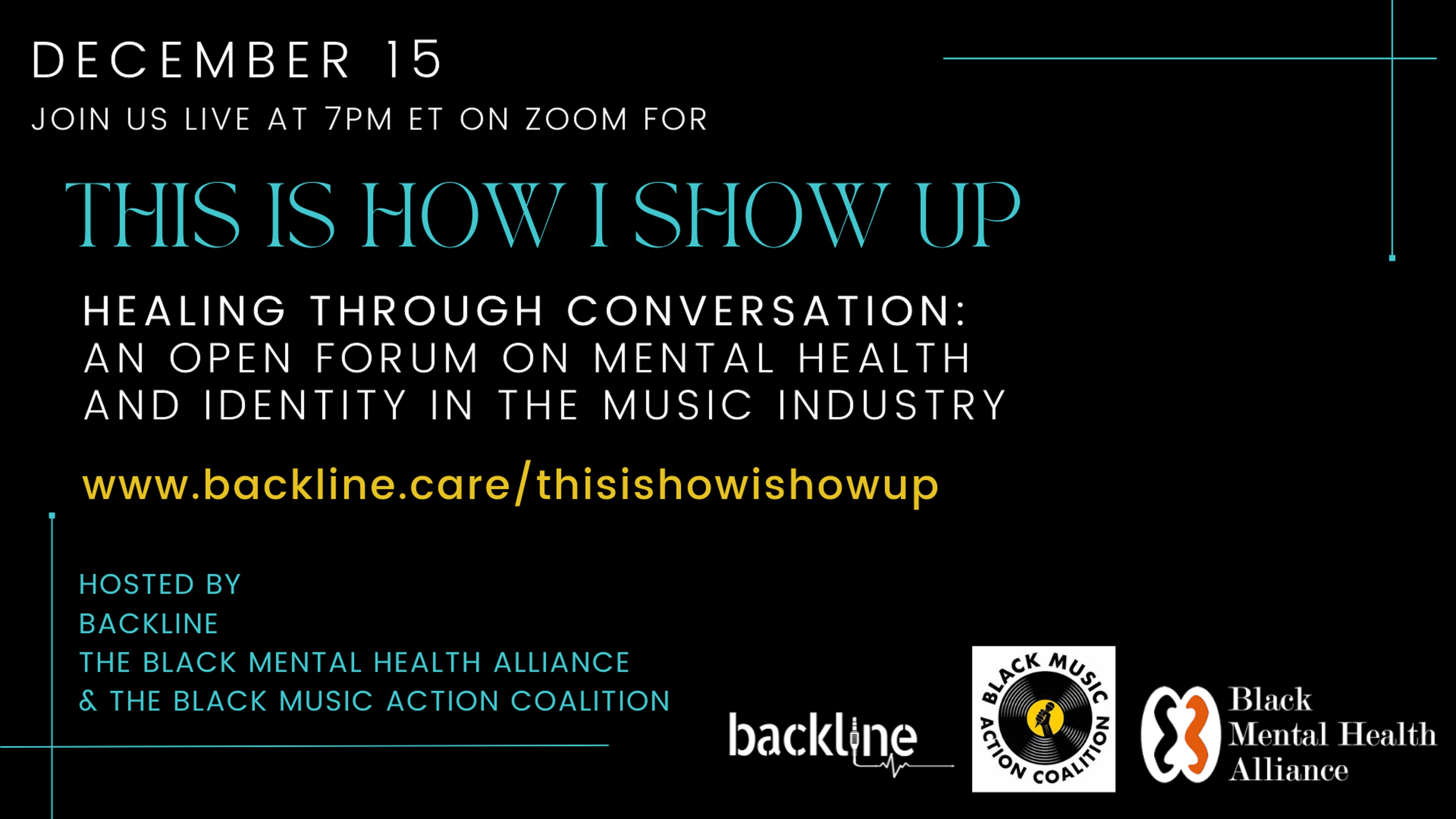 Black Music Action Coalition partners with Black Mental Health Alliance and Backline