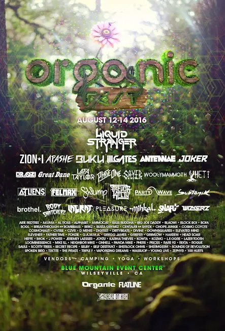 Organic Music Festival Announces Lineup