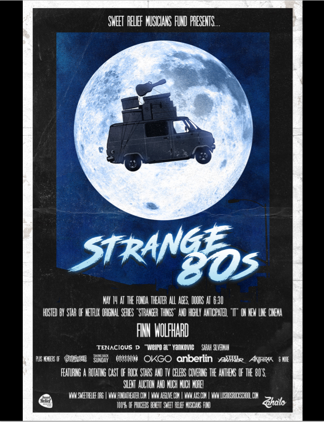 Sweet Relief Presents "Strange 80s" Benefit Concert - Feat. Tenacious D, "Weird Al" Yankovic, Sarah Silverman, & more!