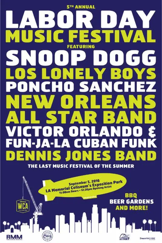 Snoop Dogg To Headline Labor Day Music Festival