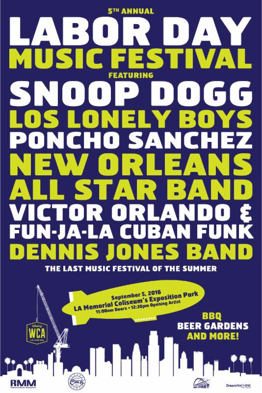 Snoop Dogg To Headline Labor Day Music Festival