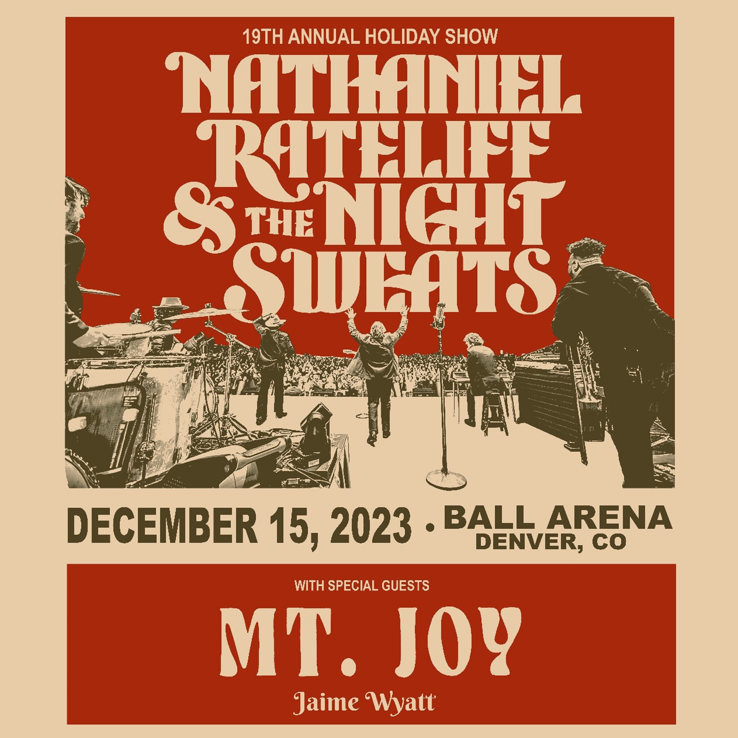 Nathaniel Rateliff & The Night Sweats return to Ball Arena for their 19th Annual Holiday Show