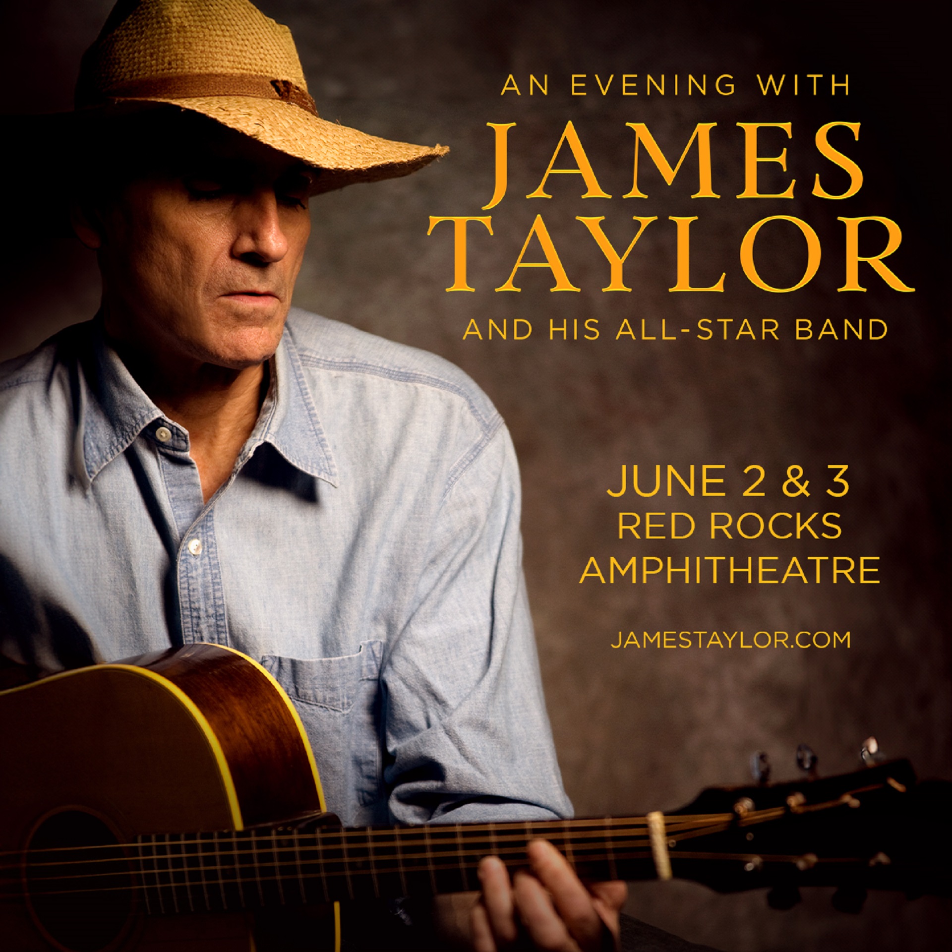 Legendary James Taylor and His All-Star Band to Grace Red Rocks Amphitheatre