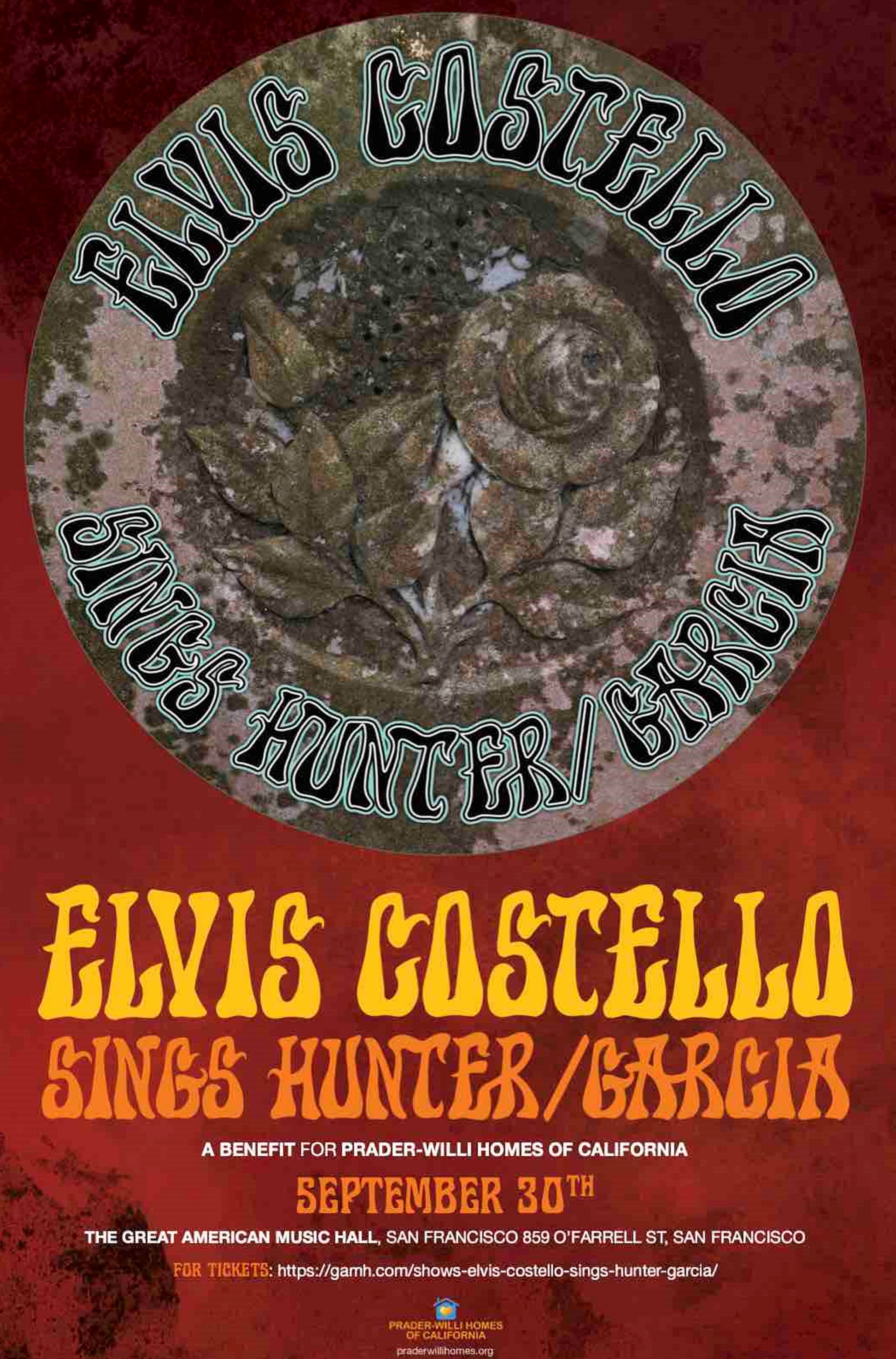 Elvis Costello announces “Elvis Sings Hunter-Garcia,” a benefit for Prader-Willi Homes of CA