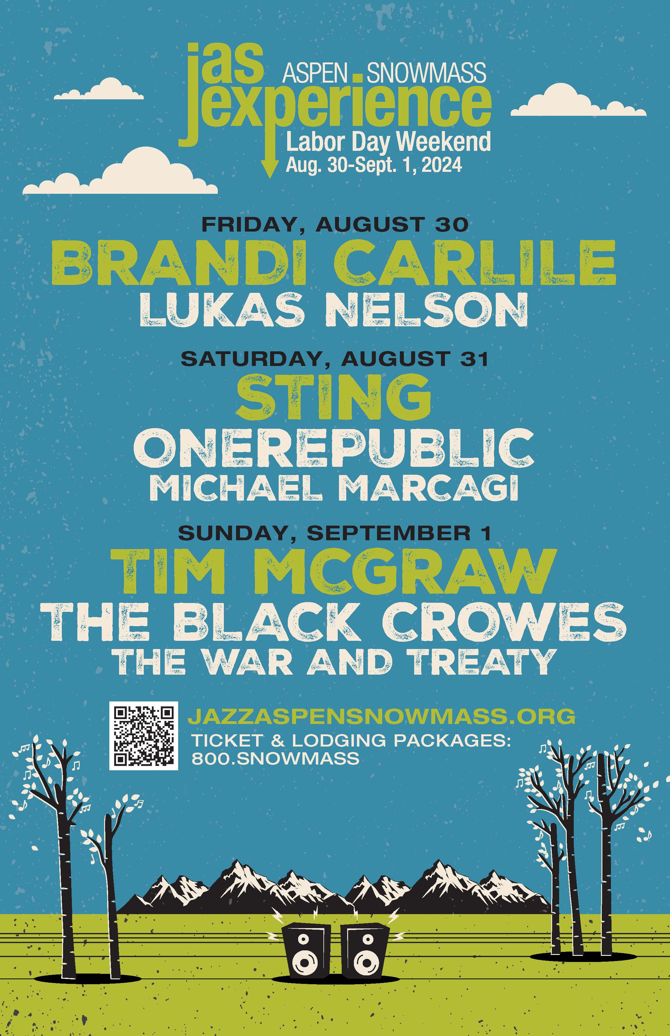 Jazz Aspen Snowmass Unveils Starstudded Lineup for 2024 Labor Day