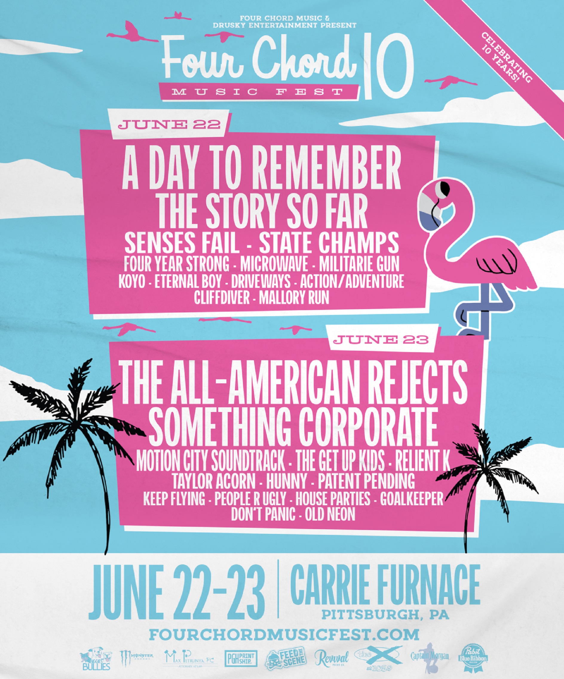 FOUR CHORD MUSIC FEST 10 ANNNOUNCED