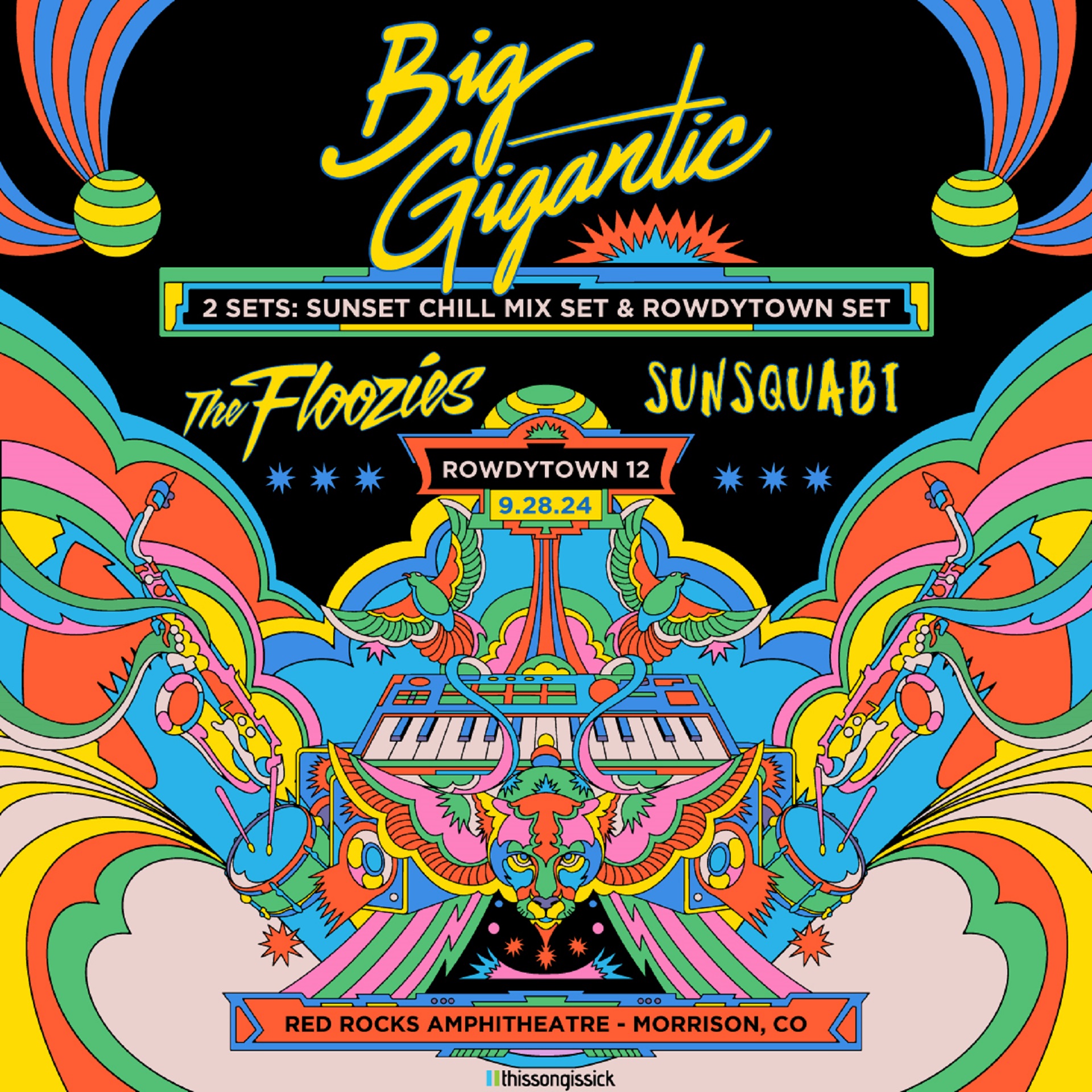 AEG Presents Announces BIG GIGANTIC Live at Red Rocks Amphitheatre