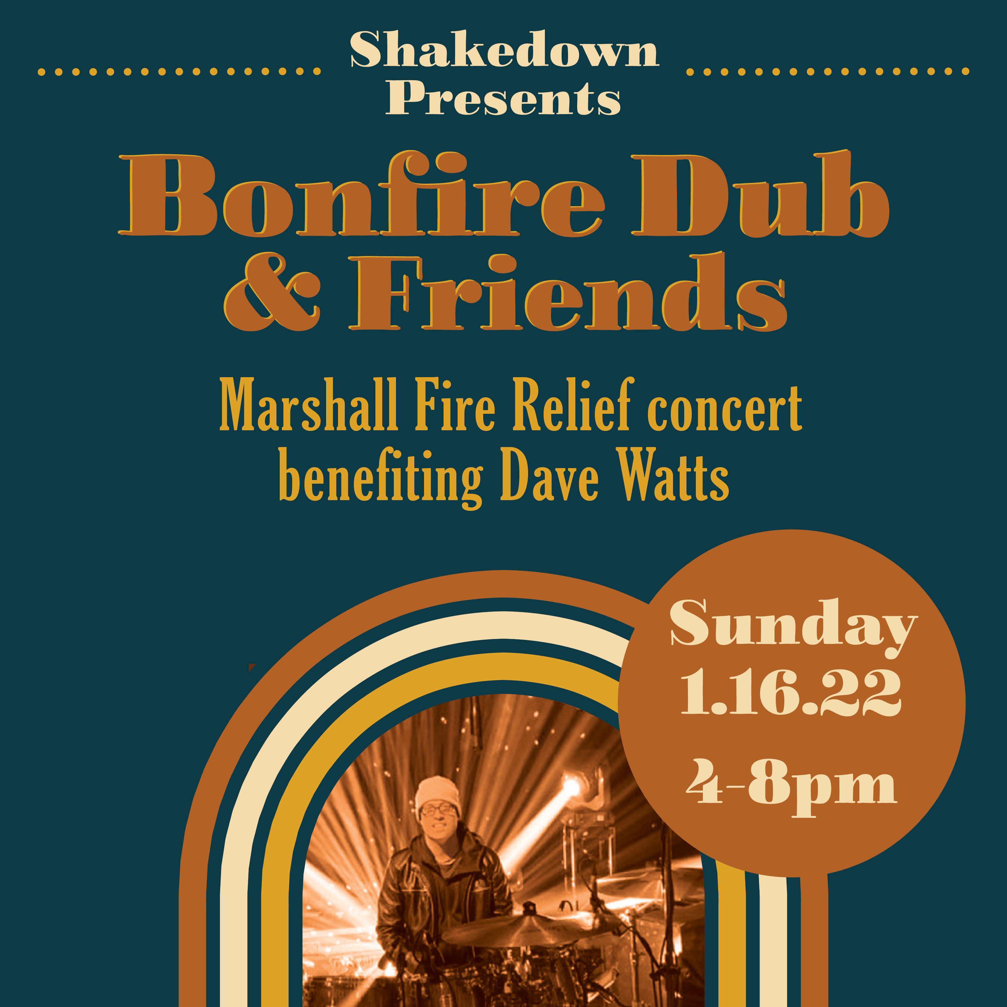 Marshall Fire Relief Benefit for Dave Watts, Colorado Drummer