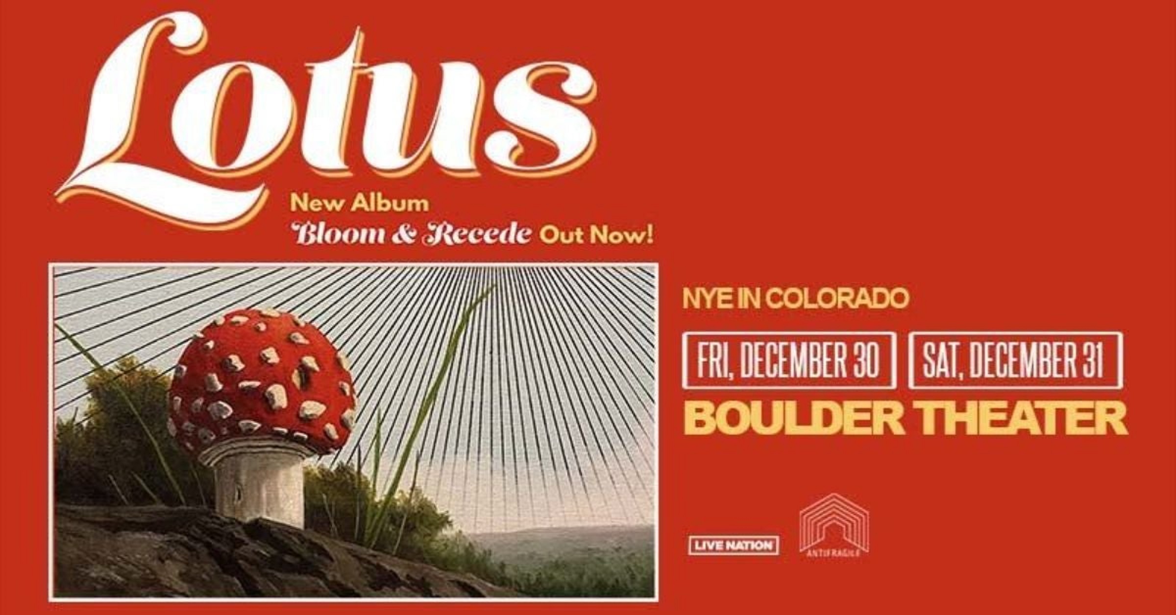 Lotus announce New Year's Eve shows in Boulder