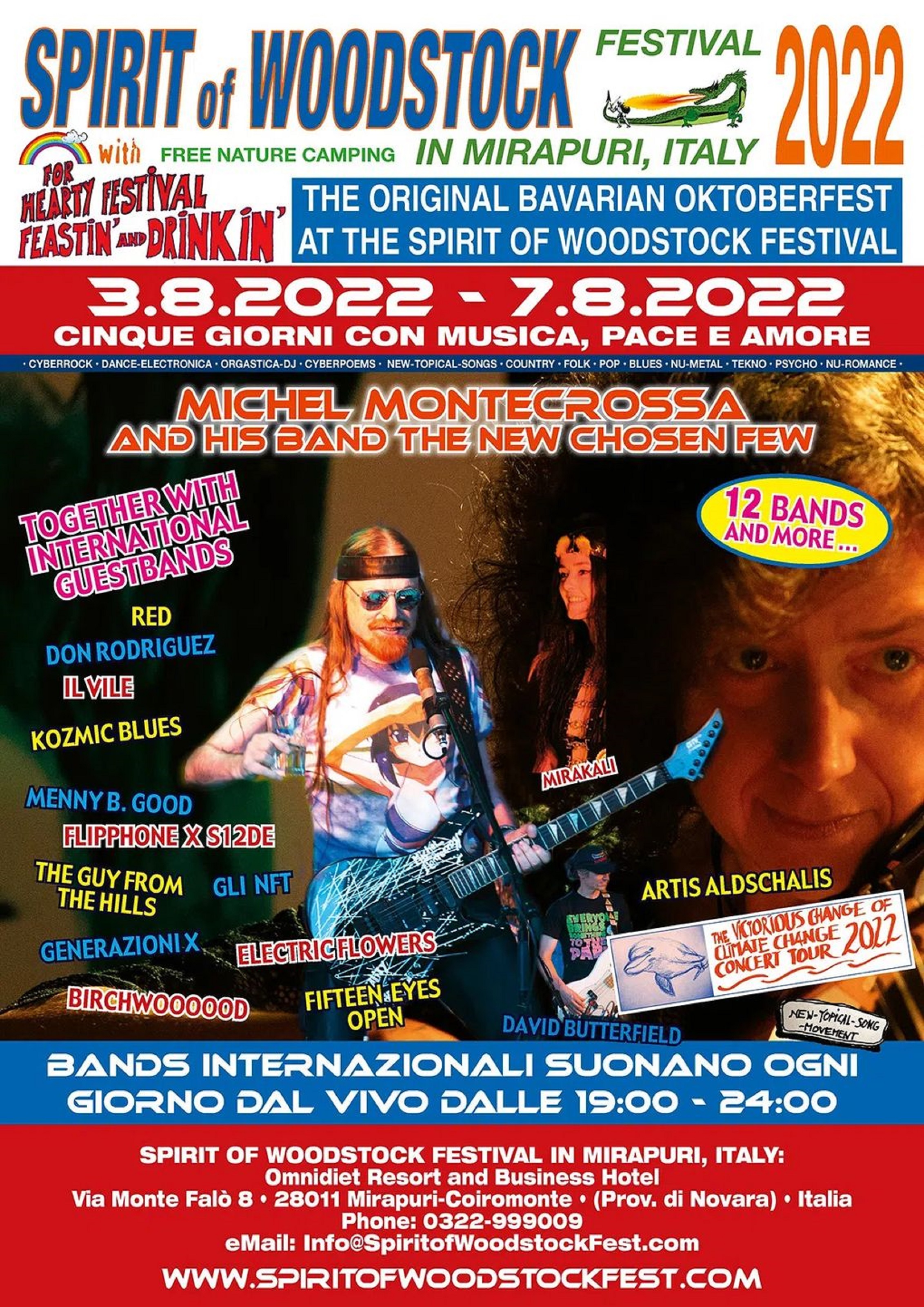 Spirit of Woodstock Festival 2022 in Mirapuri, Italy will start tomorrow