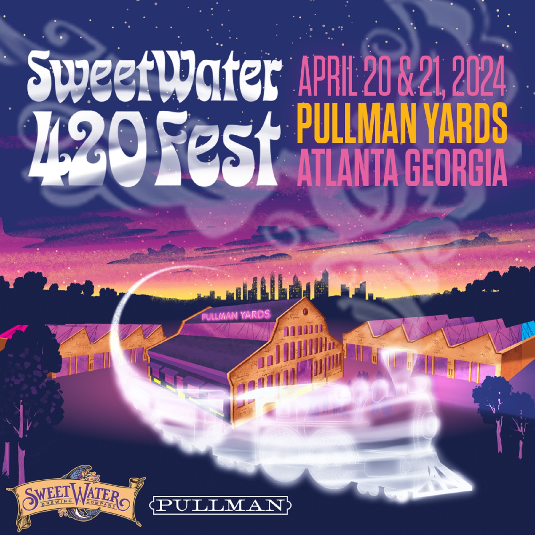 SWEETWATER BREWING AND PULLMAN YARDS PRESENT 420 FEST, APRIL 20 & 21, 2024
