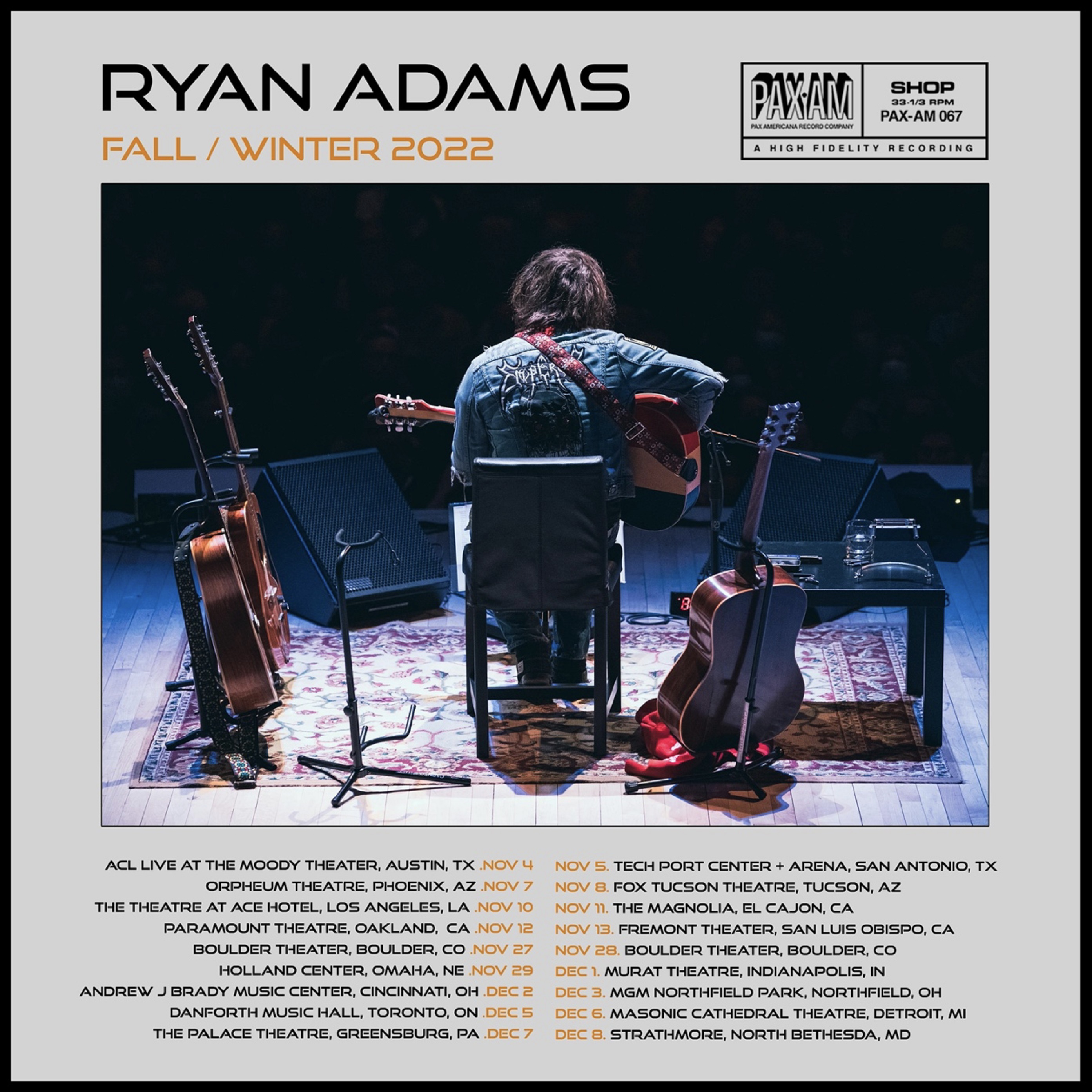 18-SHOW NORTH AMERICAN TOUR