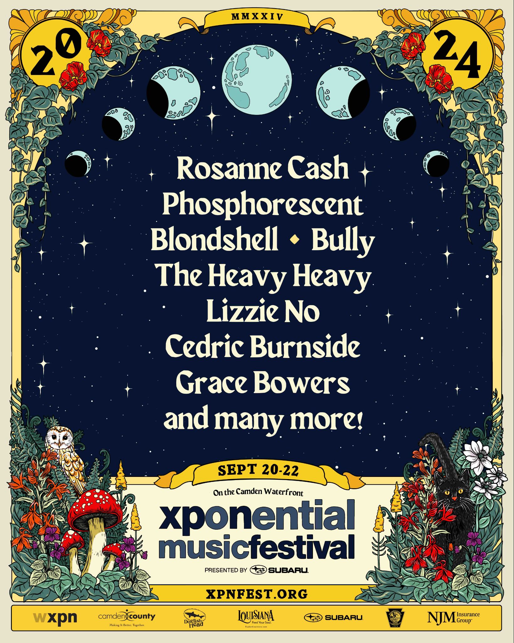 WXPN announces initial lineup of artists playing its XPoNential Music Festival Sept. 20-22