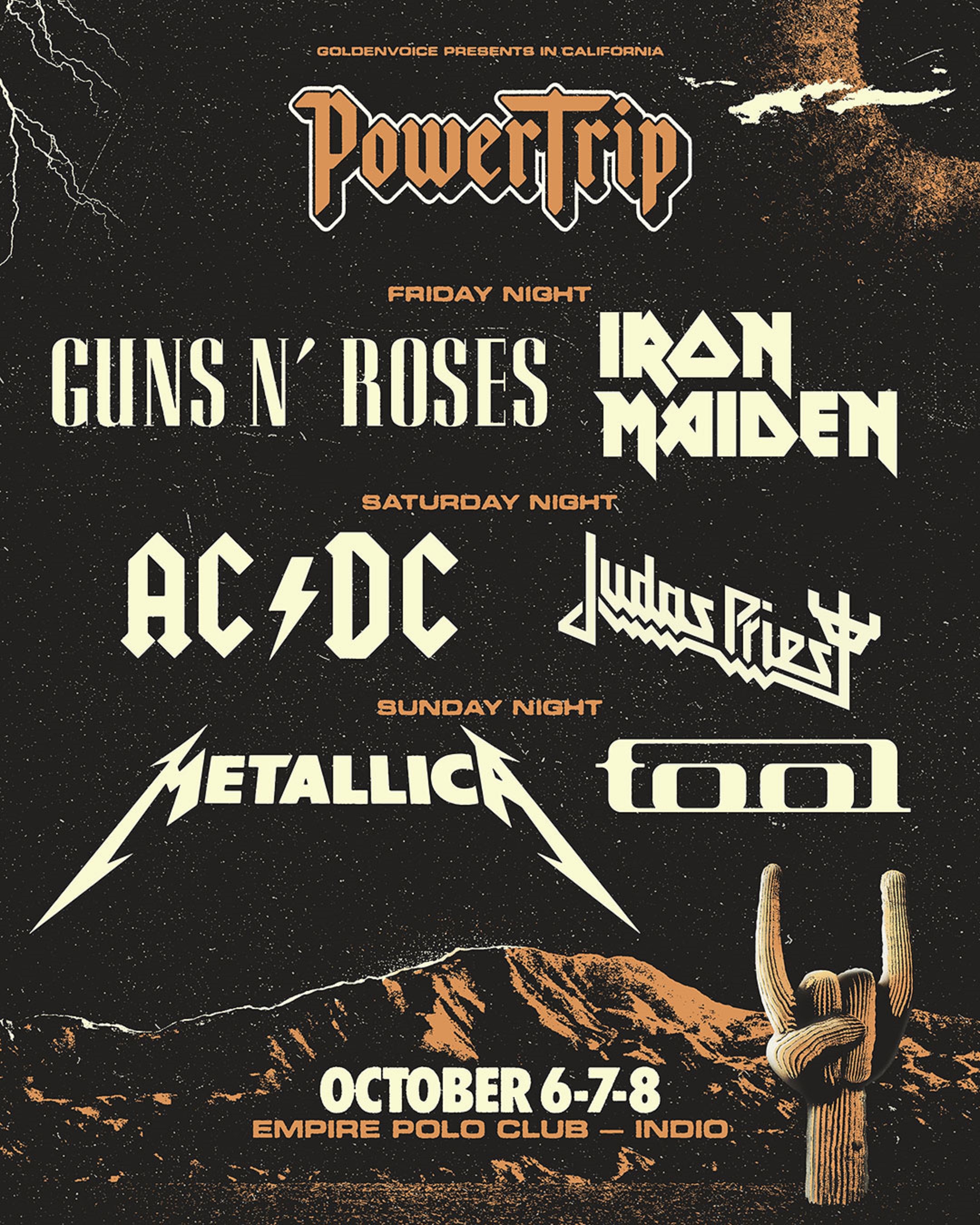 Goldenvoice Announces Schedule For POWER TRIP: October 6, 7 And 8 At The Empire Polo Club In Indio, CA