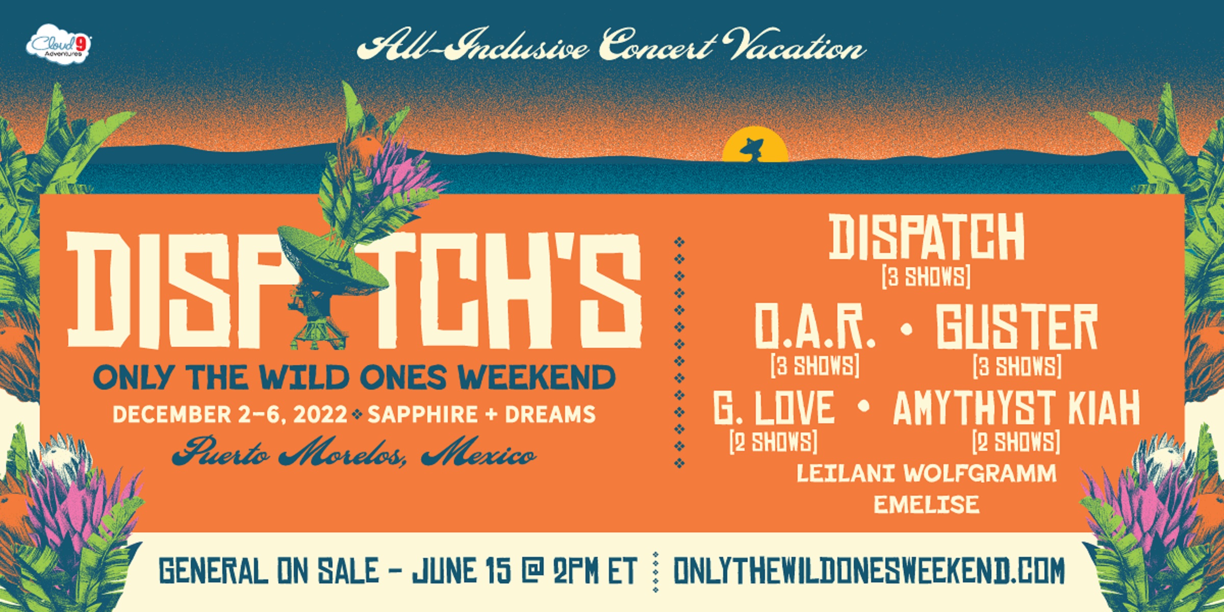 DISPATCH's Only The Wild Ones Weekend Concert Vacation