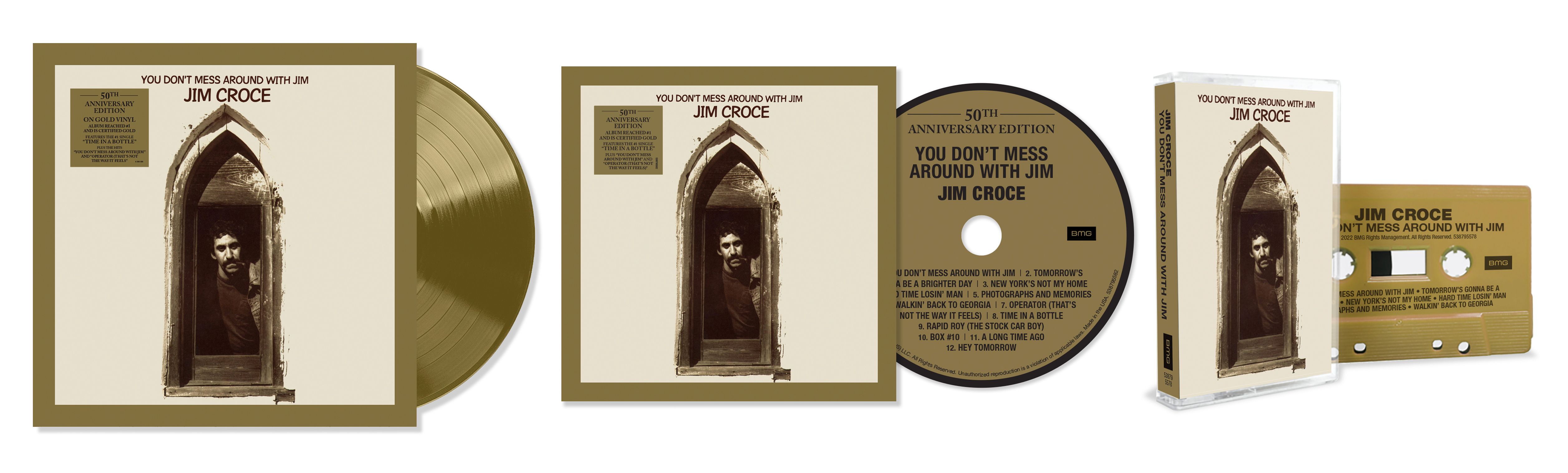 Jim Croce’s "You Don’t Mess Around With Jim" ~ Celebrates 50th Anniversary With Limited Edition Pressings on Vinyl, Cassette, and CD