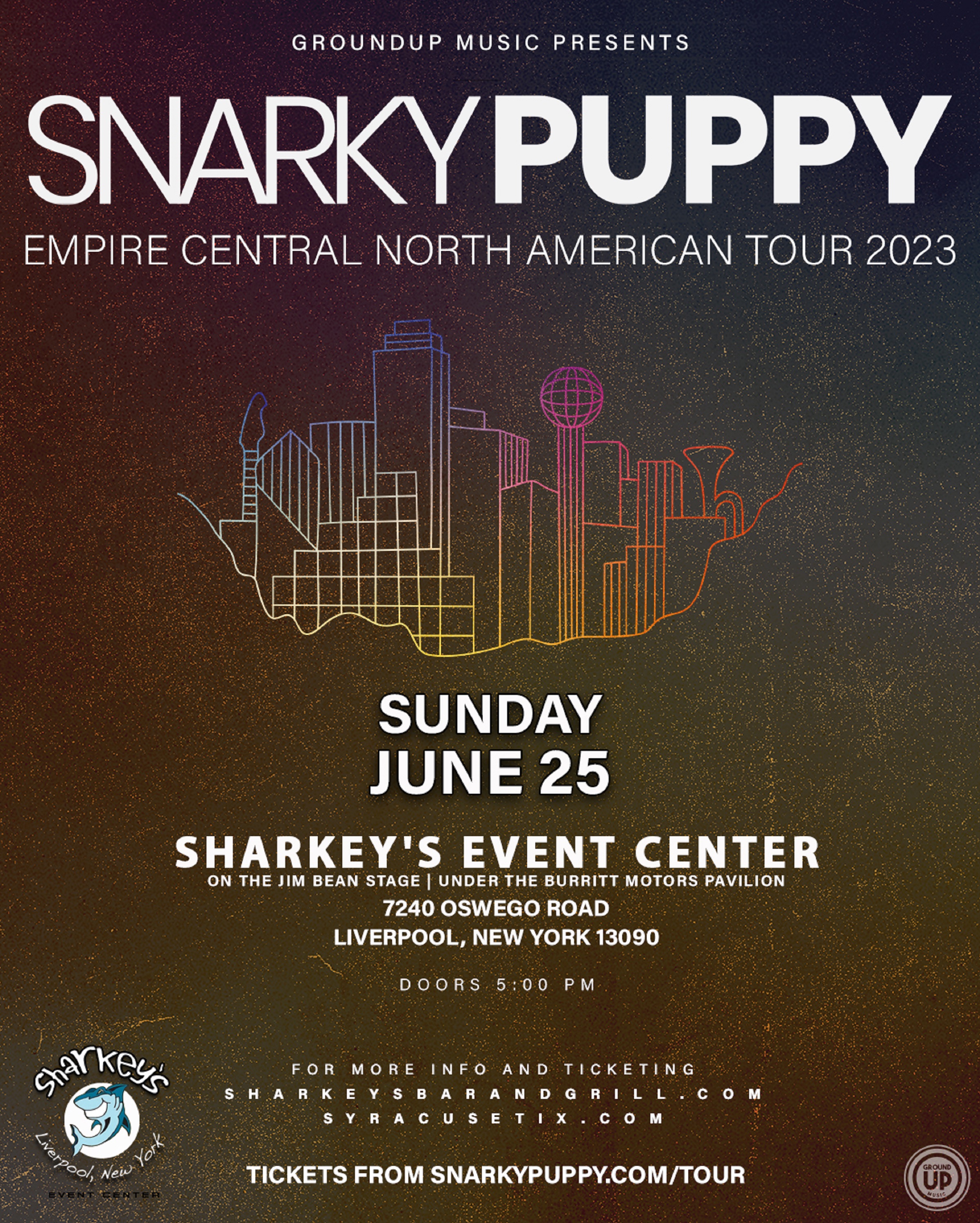 SNARKY PUPPY ADD SYRACUSE SHOW ON SUNDAY JUNE 25TH TO UPCOMING TOUR