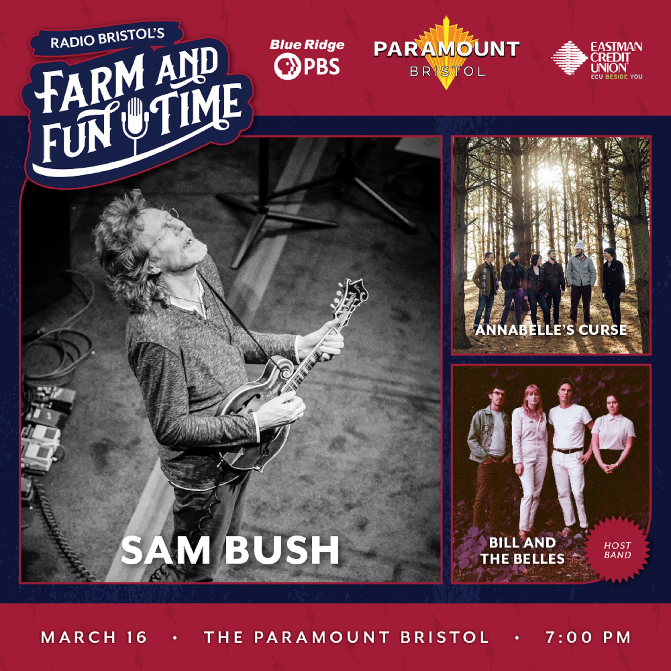 DON'T MISS OUT: Sam Bush at Farm and Fun Time!