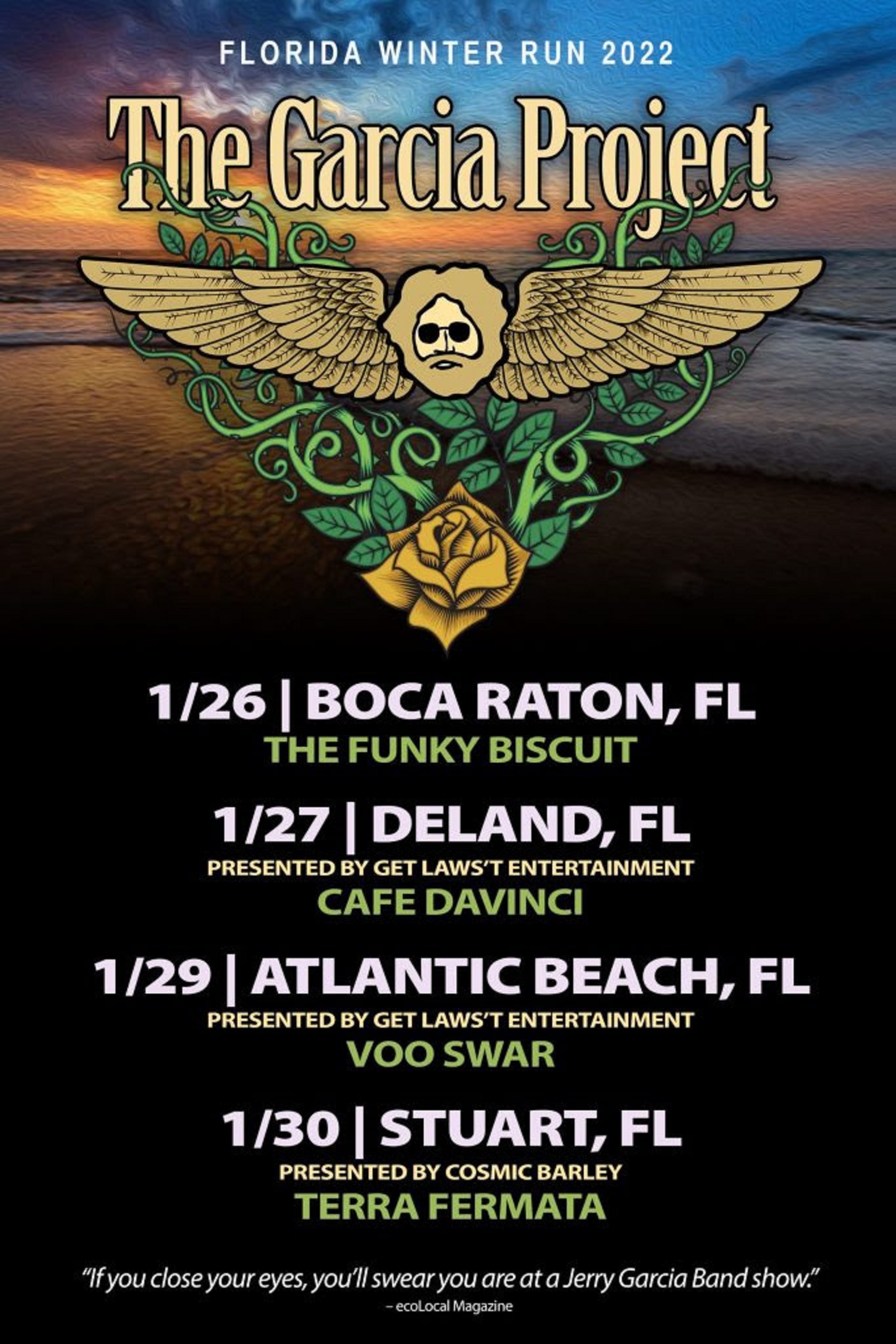 The Garcia Project announce a 2022 "Winter Getaway" Florida Run