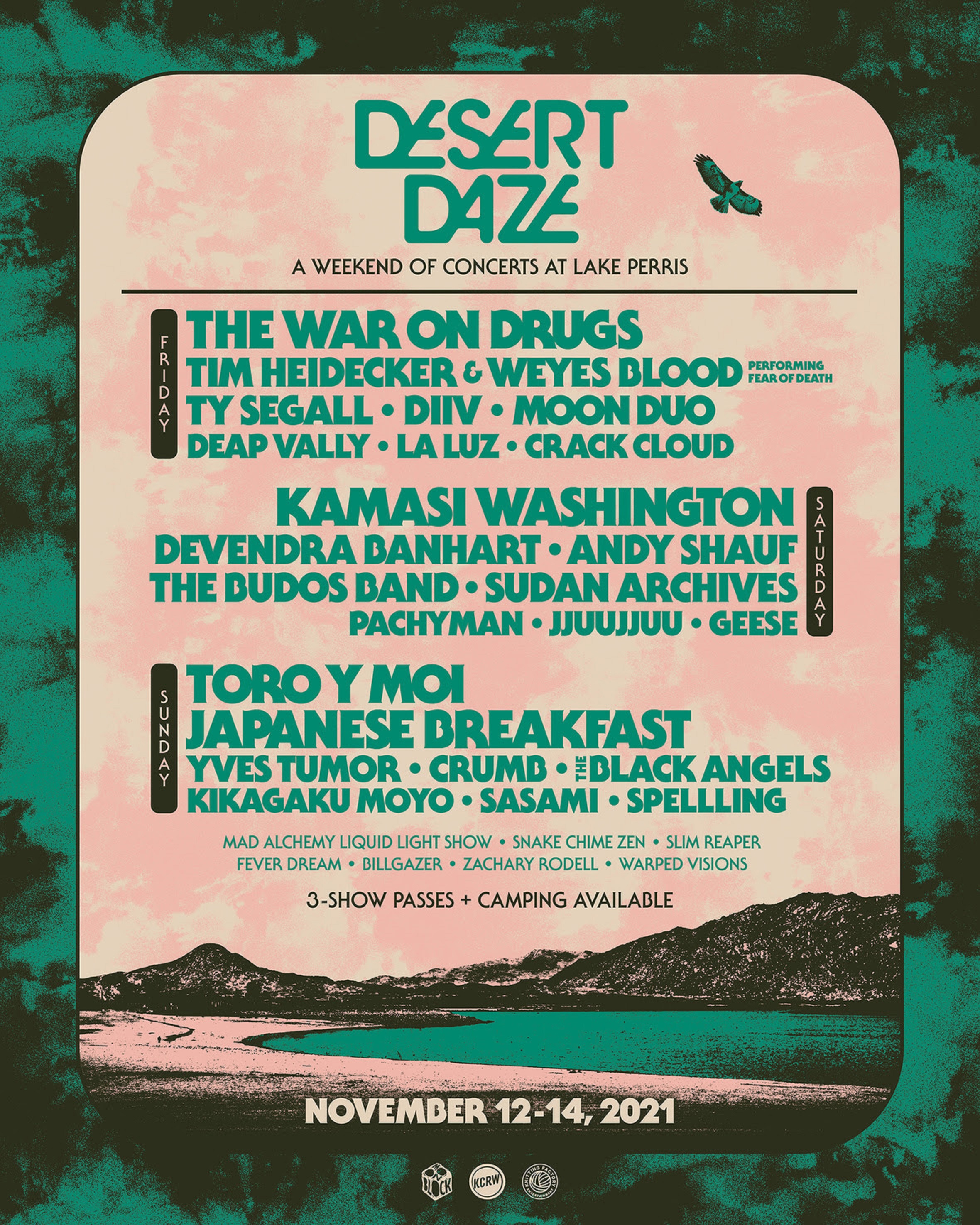 DESERT DAZE 2021 - A WEEKEND OF CONCERTS AT LAKE PERRIS