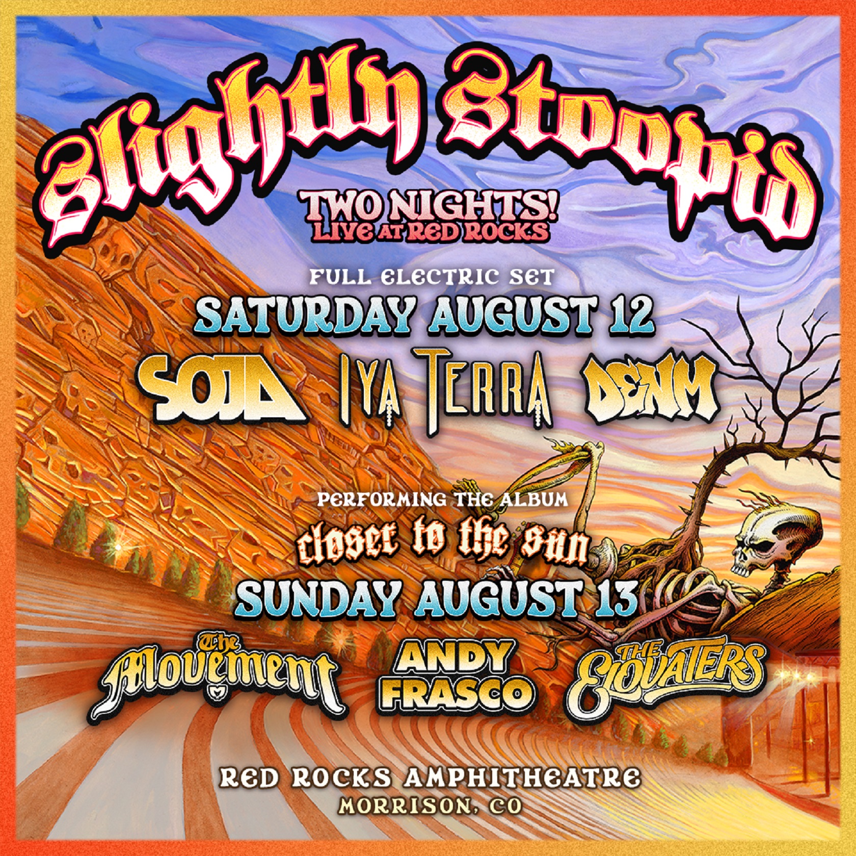 Slightly Stoopid Announce two shows at Red Rocks Amphitheatre | 8/12/23 & 8/13/23