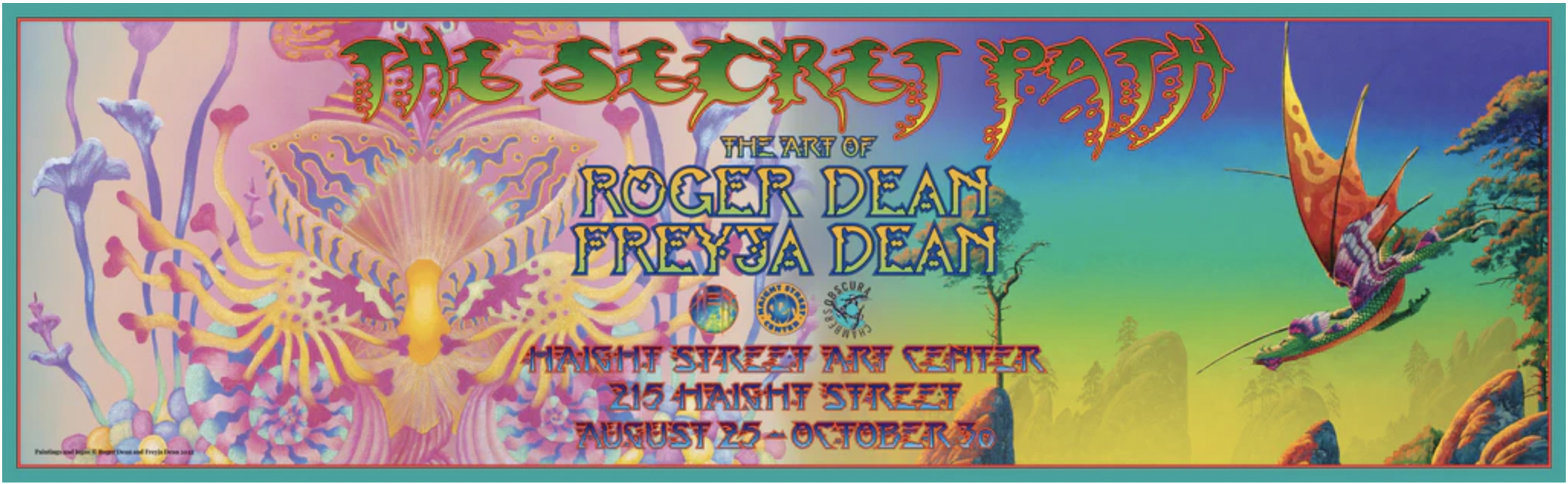 Haight Street Art Center to Open “The Secret Path: The Art of Roger and Freyja Dean”