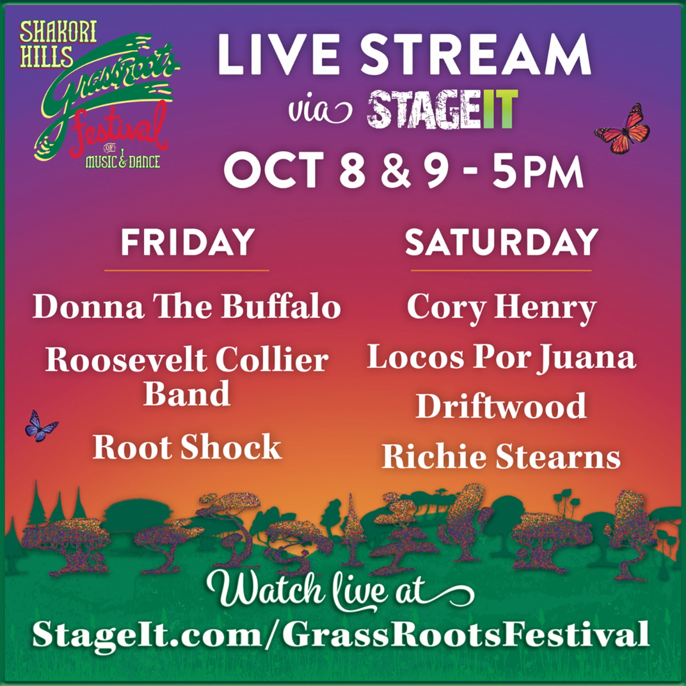 Fall Shakori GrassRoots Festival LIVE STREAM