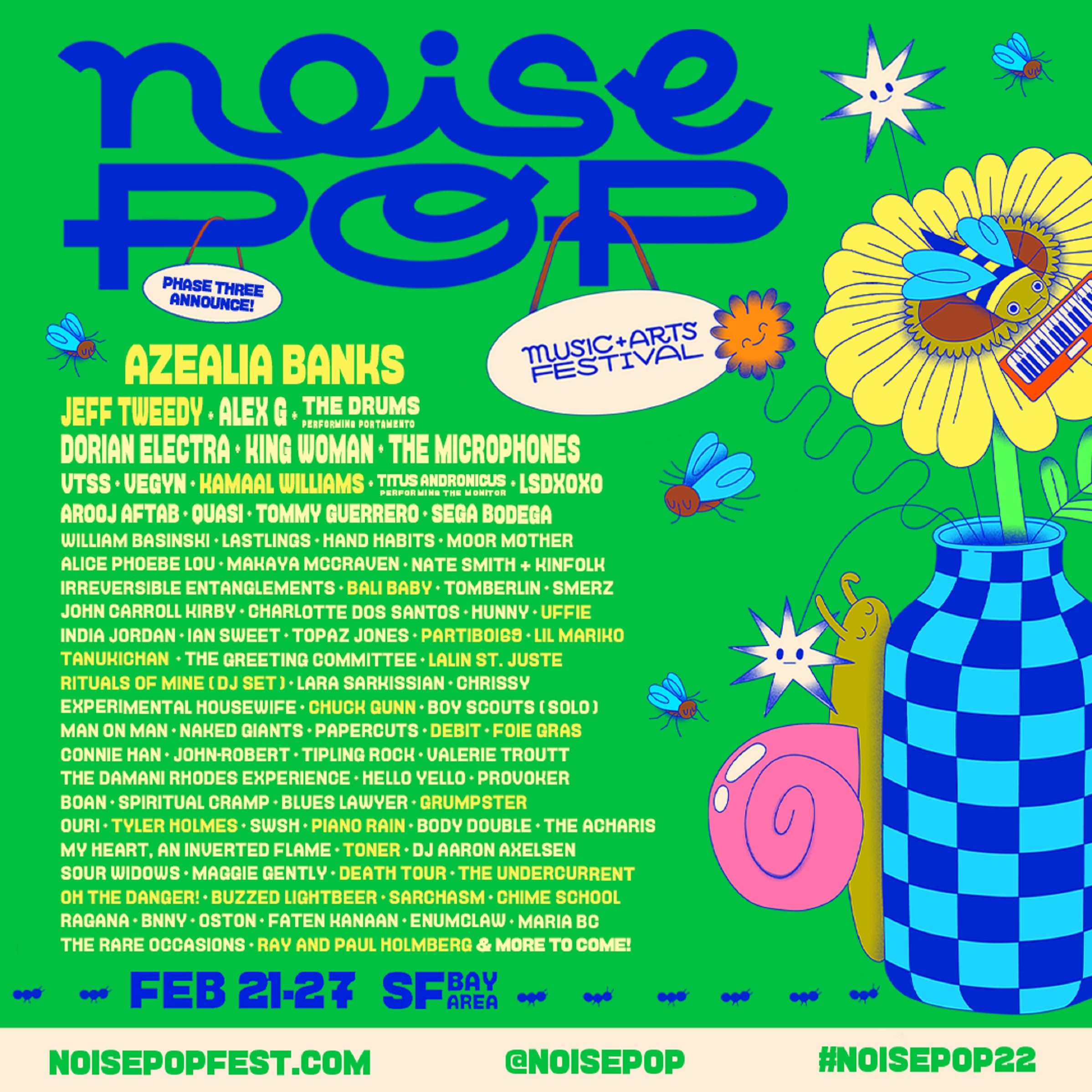 Azealia Banks, Jeff Tweedy, Kamaal Williams & 40+ Acts Join '22 Noise Pop Festival Lineup