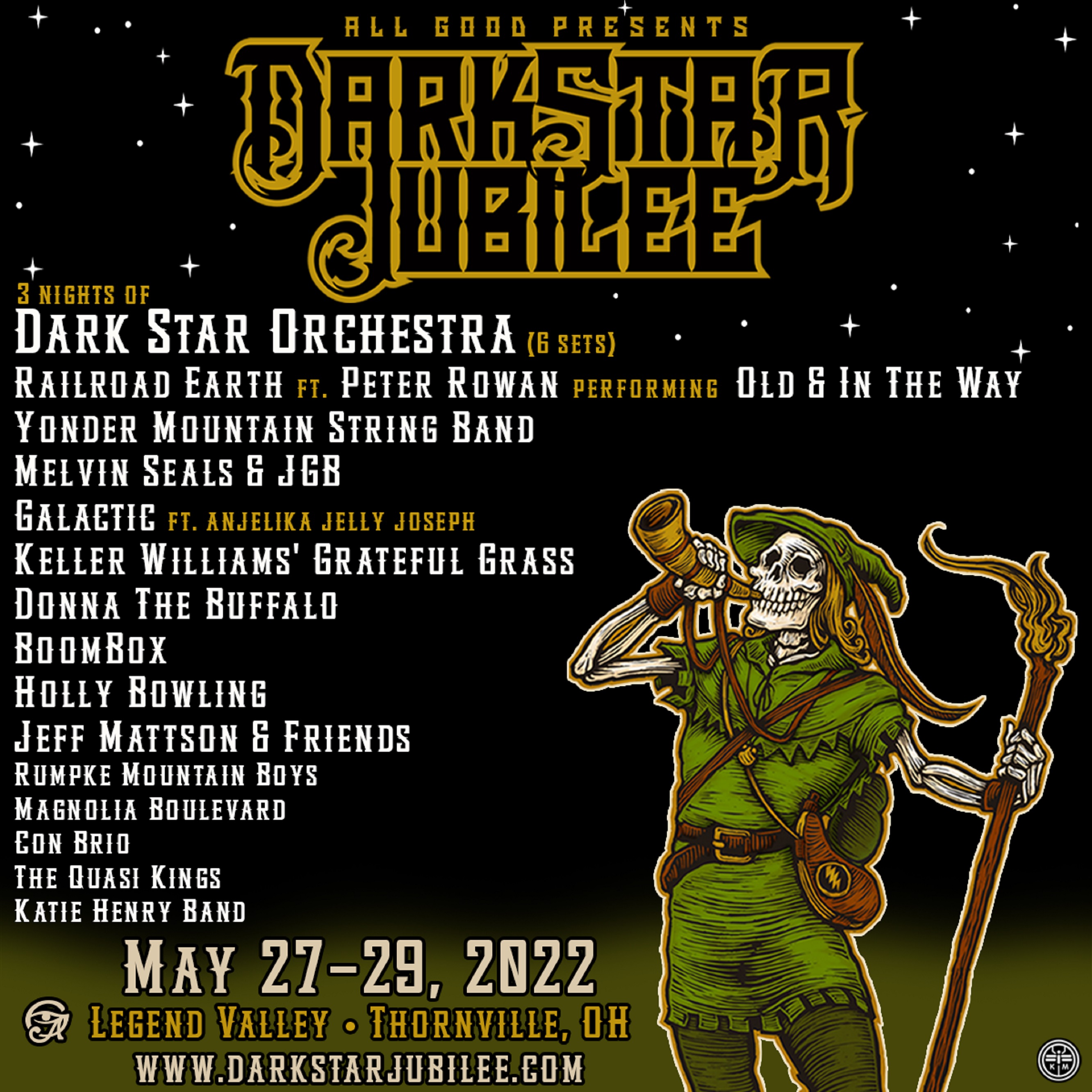 Dark Star Jubilee 2022 Lineup Announced