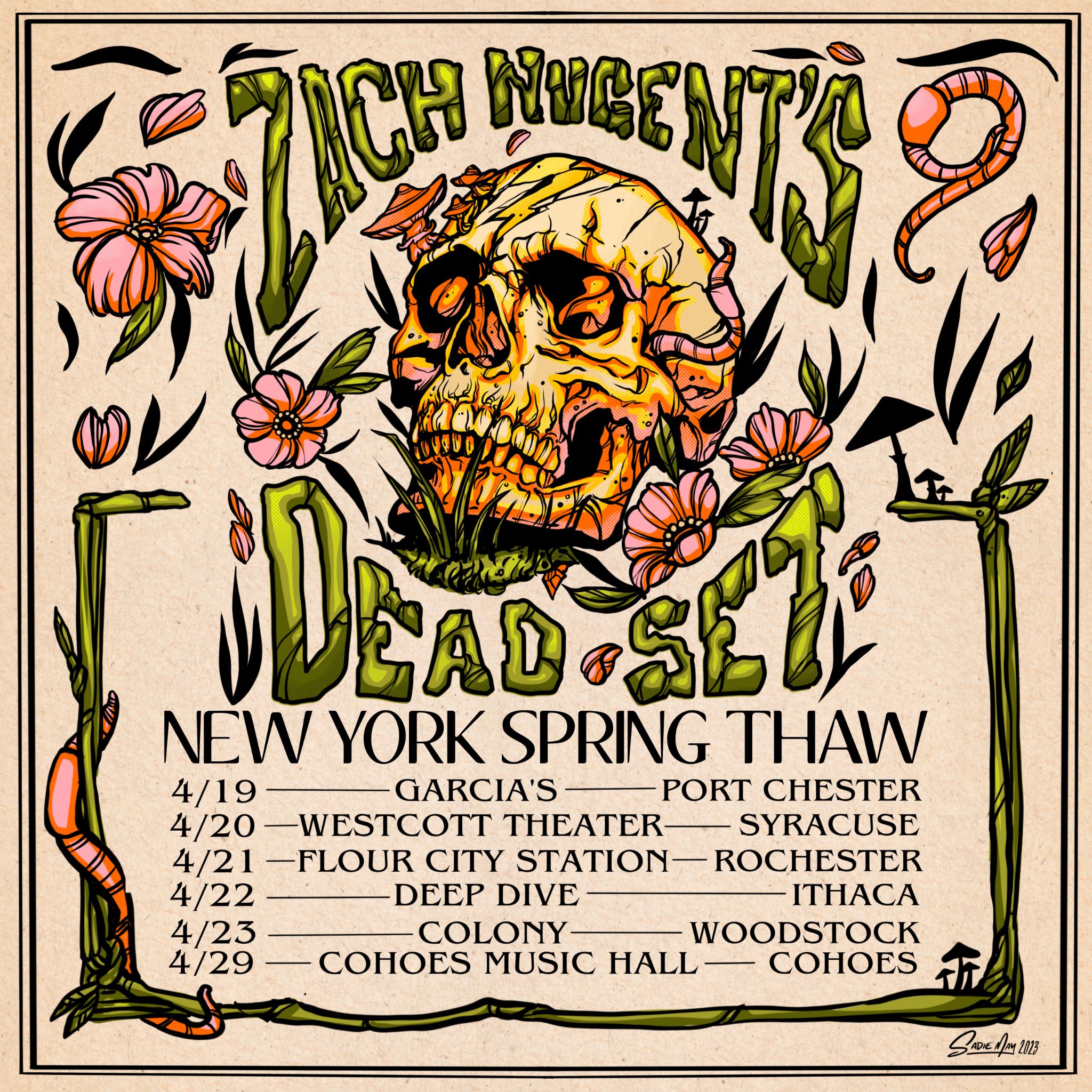 ZACH NUGENT'S DEAD SET ANNOUNCES ‘SPRING THAW’ NY TOUR
