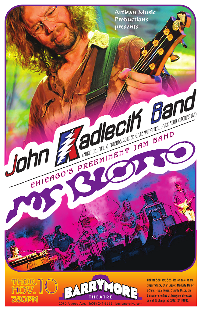 Catch John Kadlecik in Madison, WI - 11/10