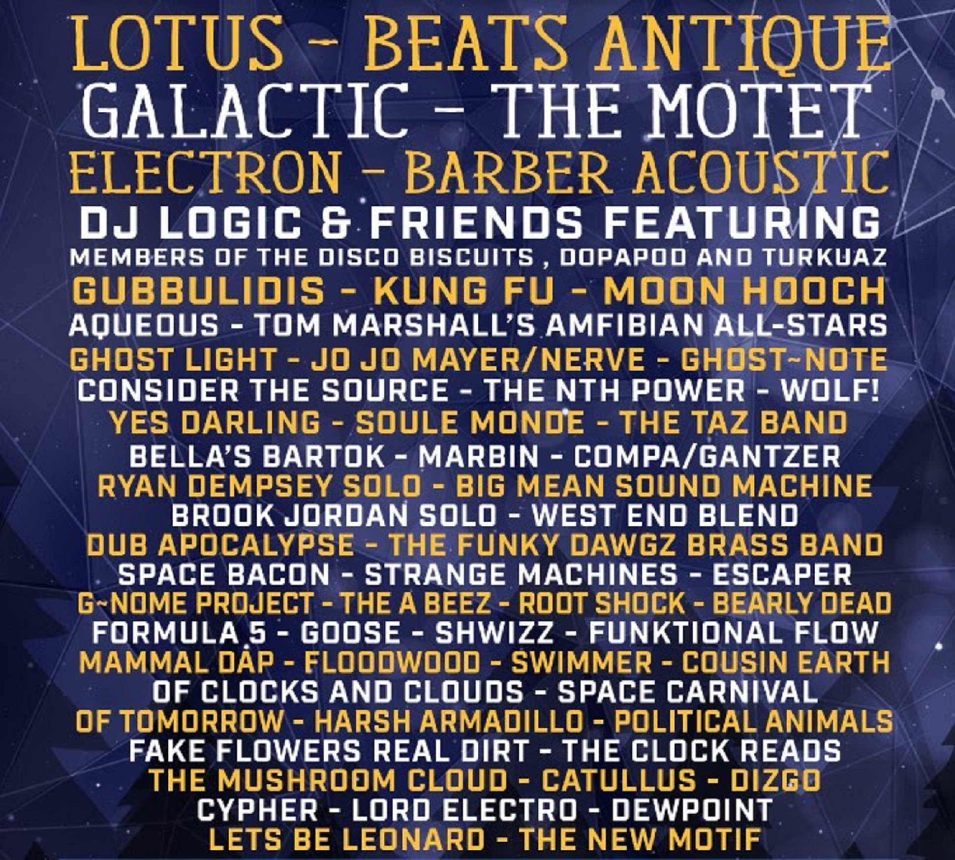 Disc Jam '18 Lotus Beats Antique Galactic Electron +100 more