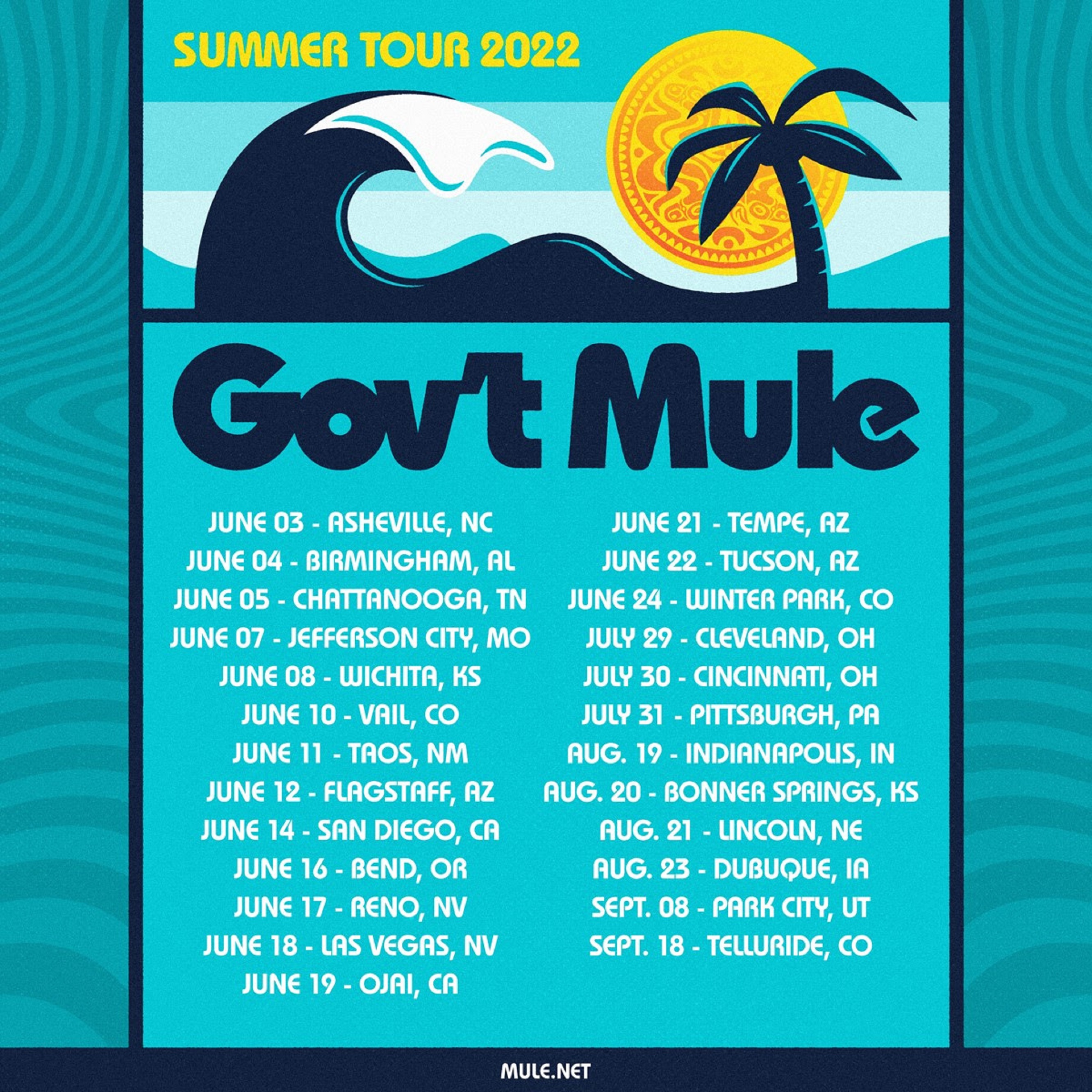 Gov’t Mule Reveals Additional Dates For Upcoming U.S. Summer Tour