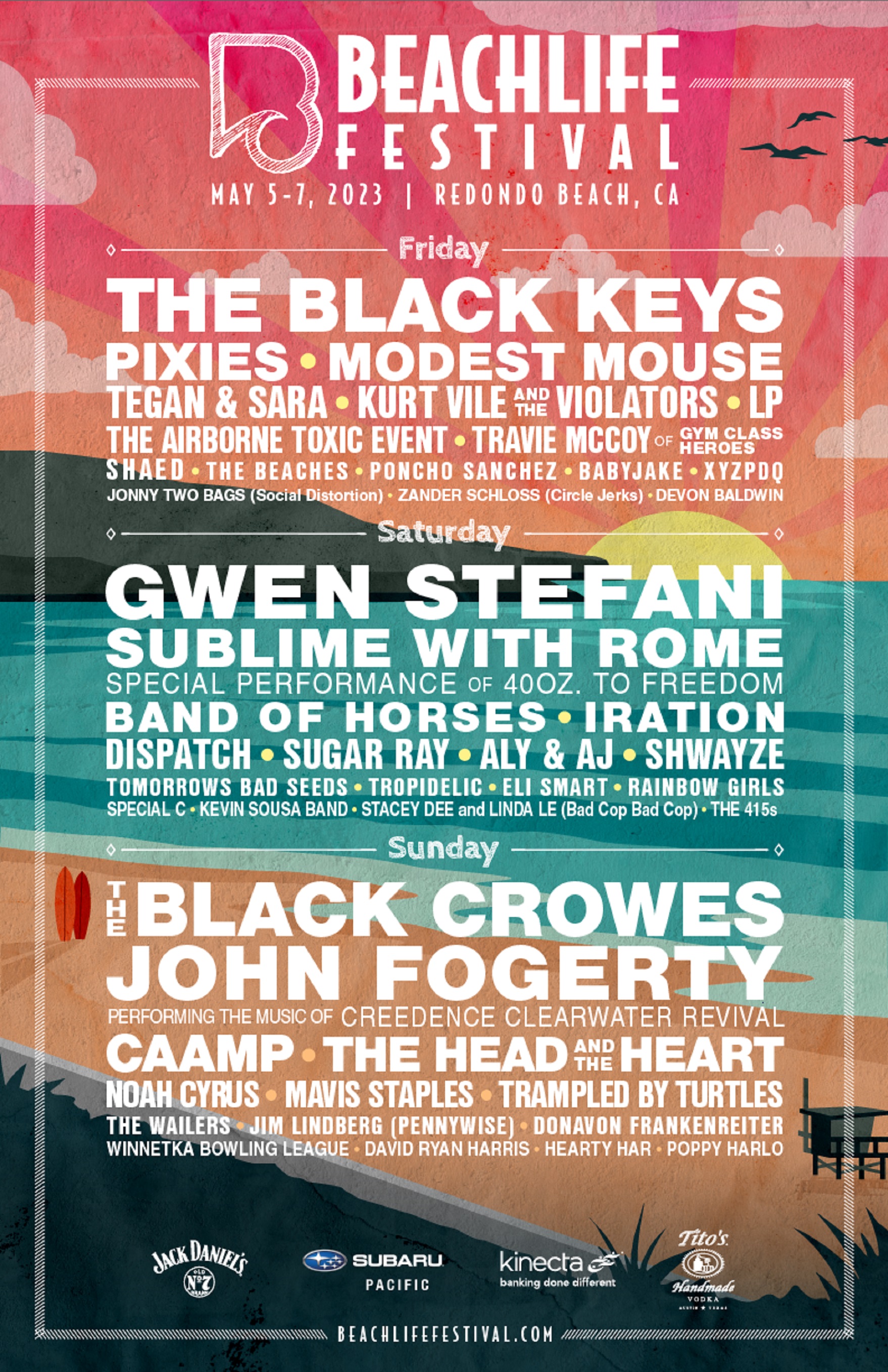 TUNE IN: BeachLife Festival Live Stream -- Catch The Black Keys, The Black Crowes, John Fogerty and more this weekend!