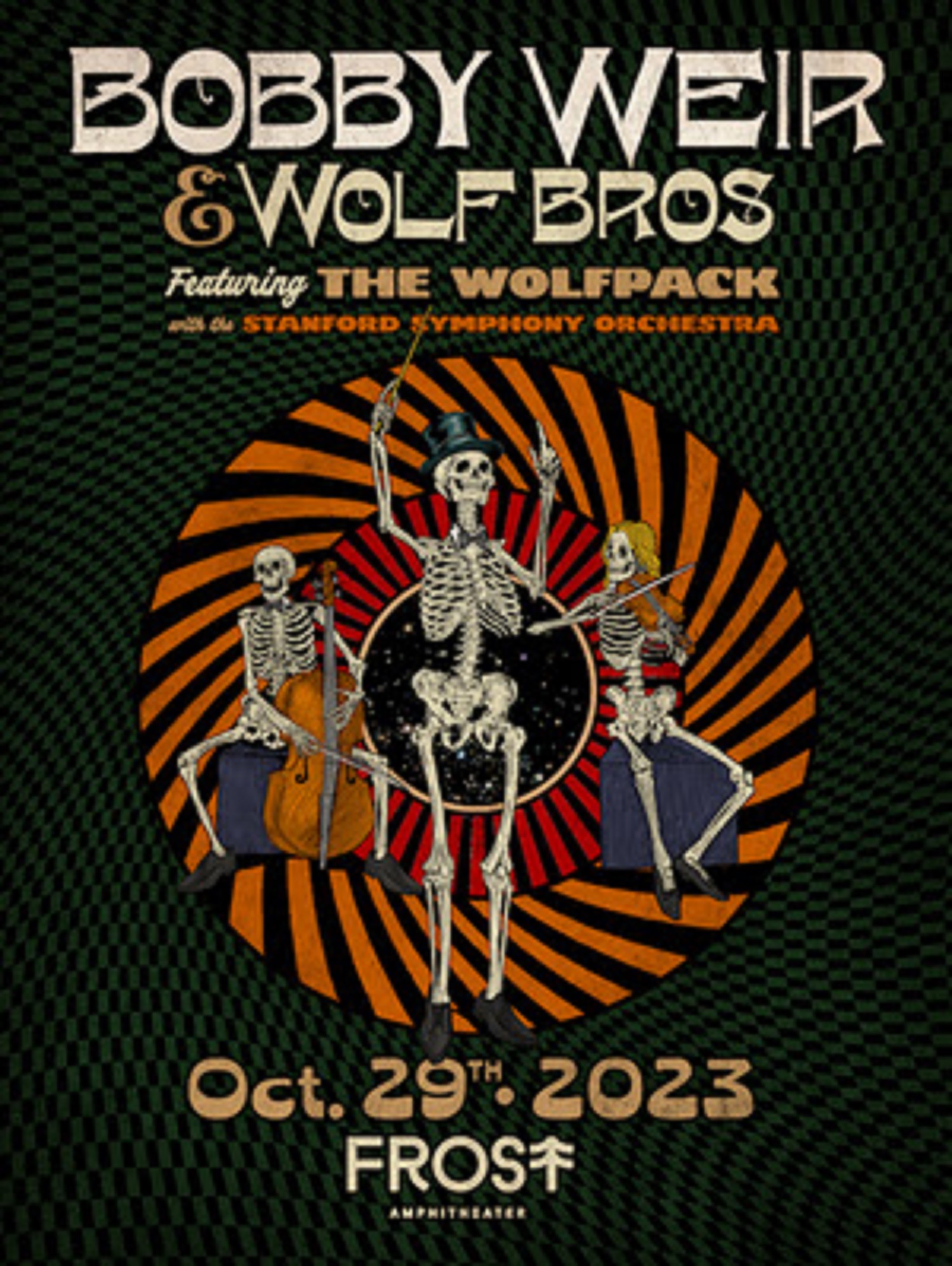 Bobby Weir & Wolf Bros featuring The Wolfpack to perform with the Stanford Symphony Orchestra 10/29
