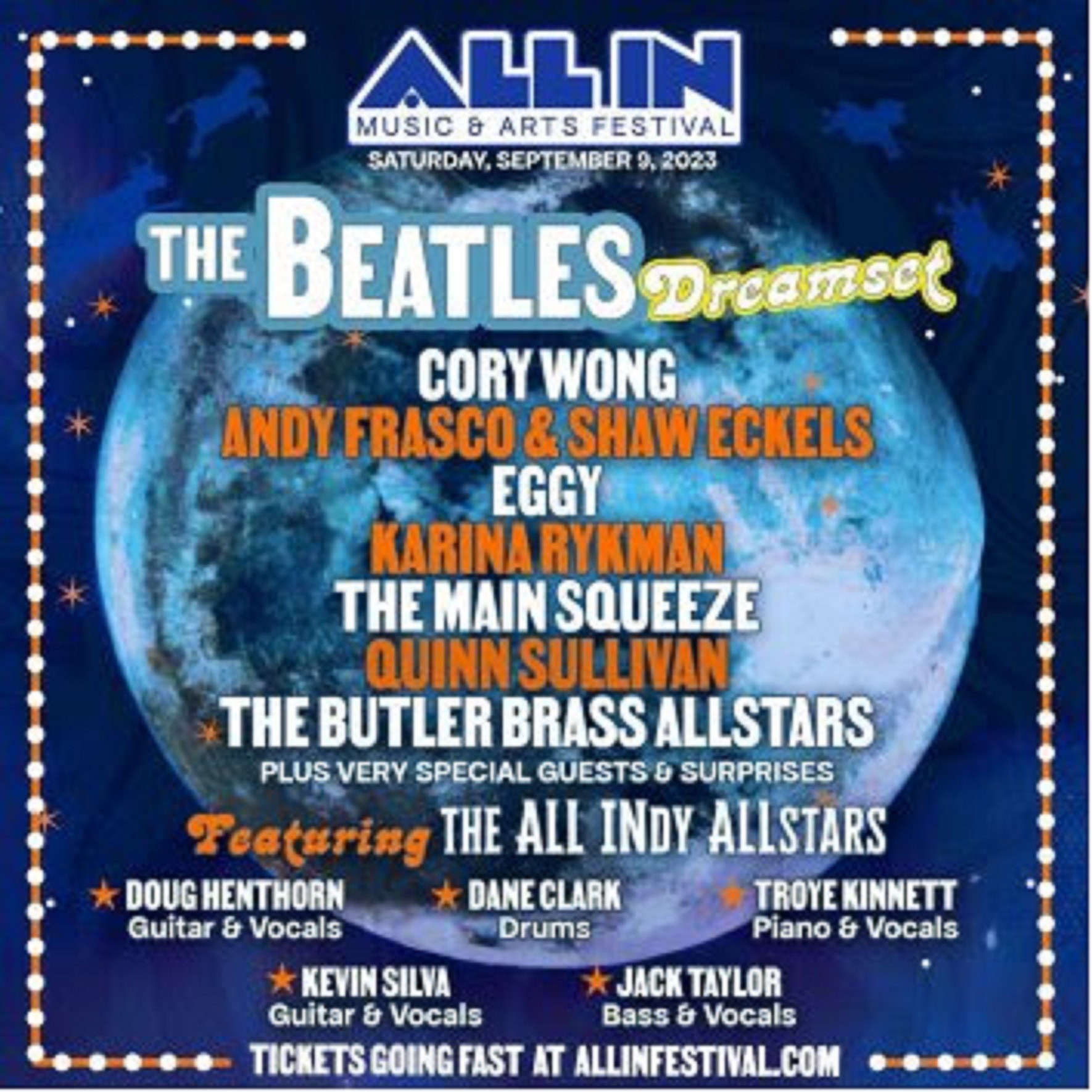INDY’S ALL IN MUSIC FESTIVAL ANNOUNCES DETAILS FOR THE 2023 DREAMSET CELEBRATING THE SONGS OF THE BEATLES