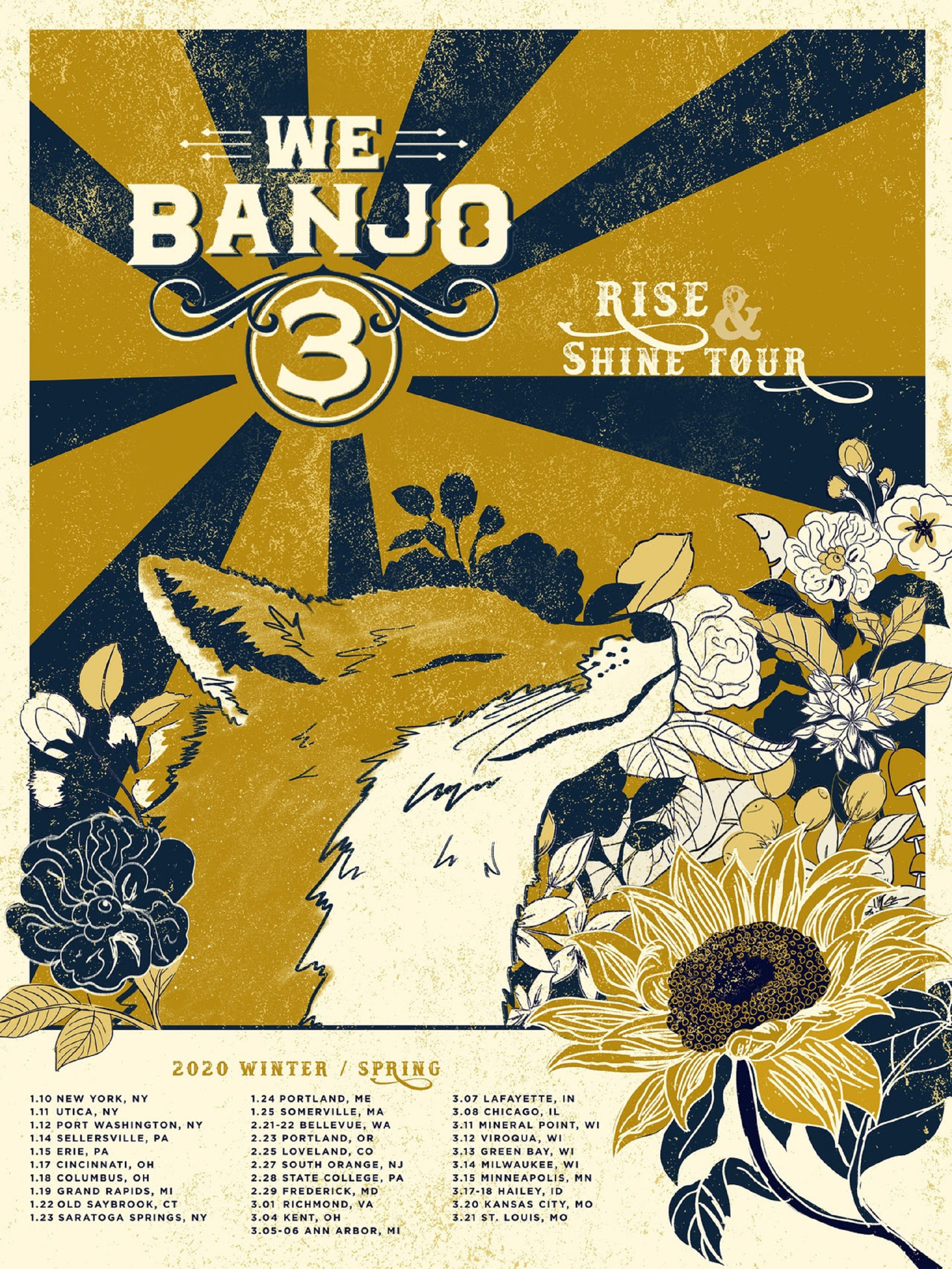 WE BANJO 3 to perform at Rialto Theater on Tuesday, February 25th