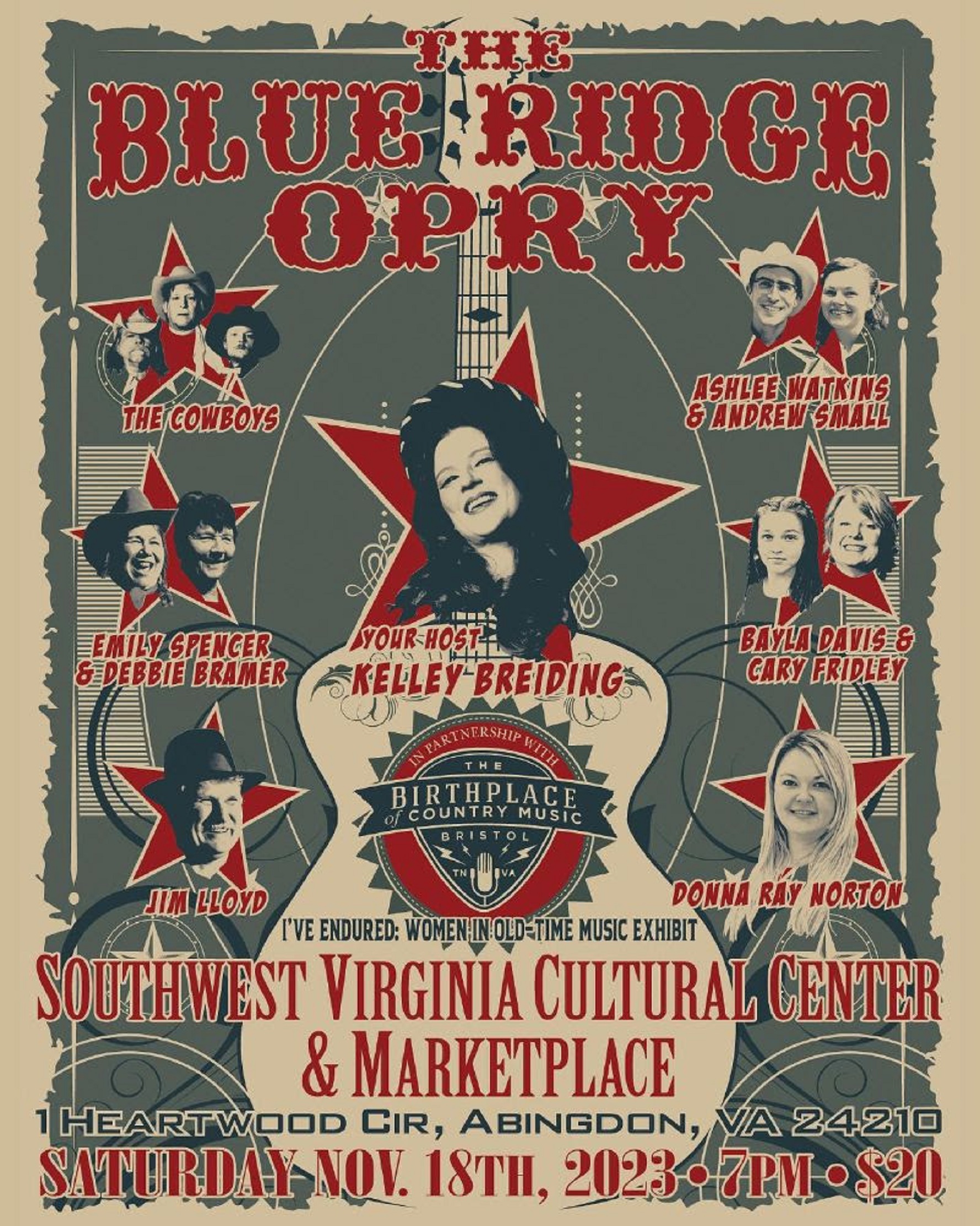 BCM Presents The Blue Ridge Opry in Abingdon Nov. 18