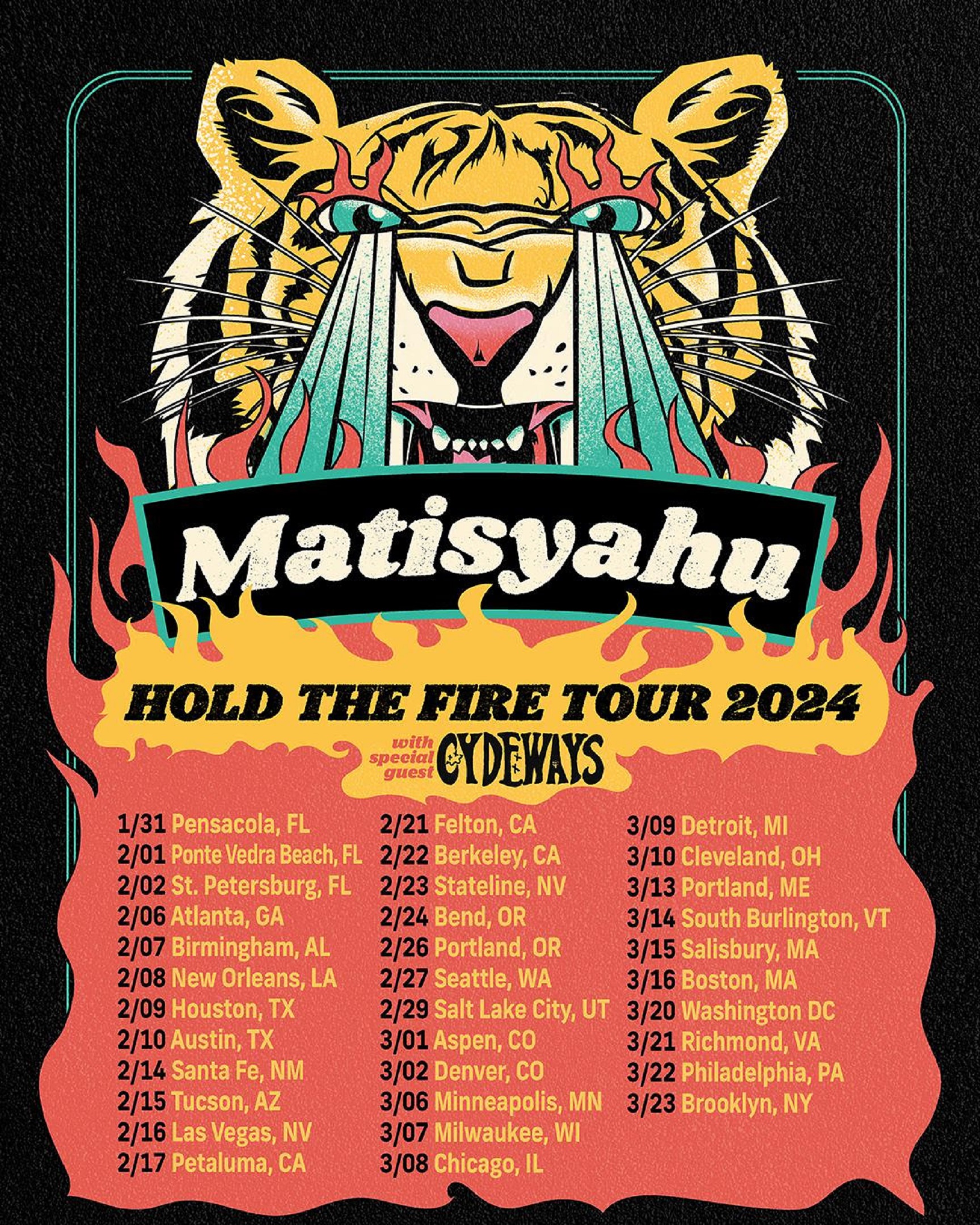 Matisyahu Announces Hold The Fire Tour 2024