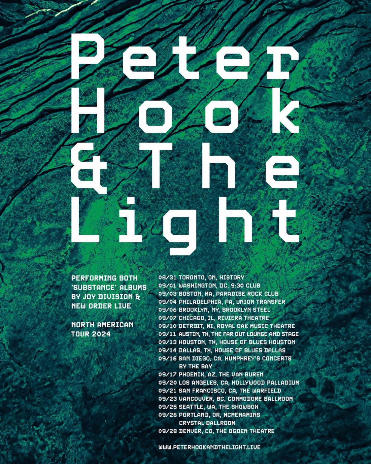 PETER HOOK & THE LIGHT Announce 2024 North American Tour